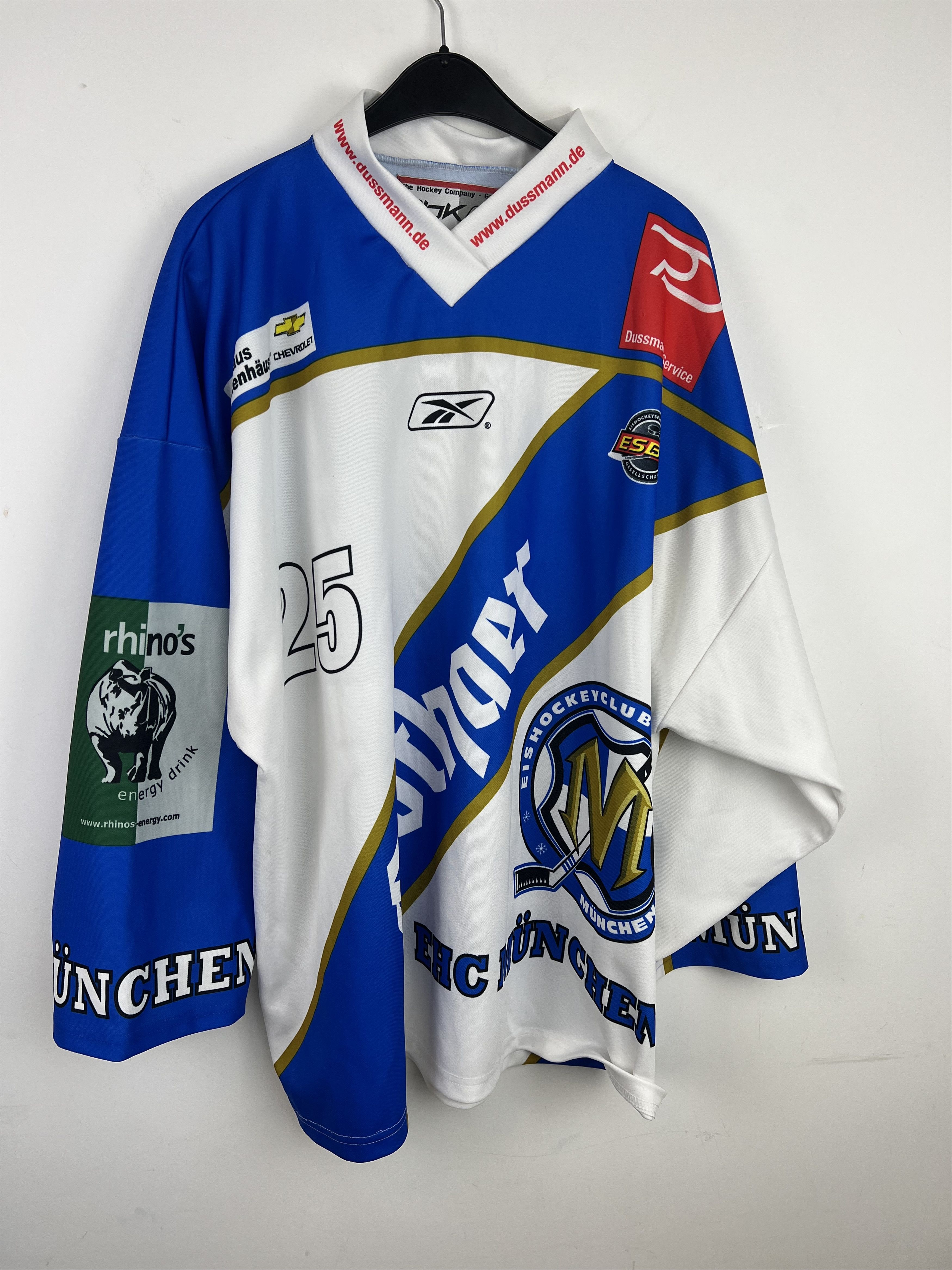 Ccm EHC Munchen München #25 SCHNEIDER hockey jersey Size US XL / EU 56 / 4 - 4 Thumbnail