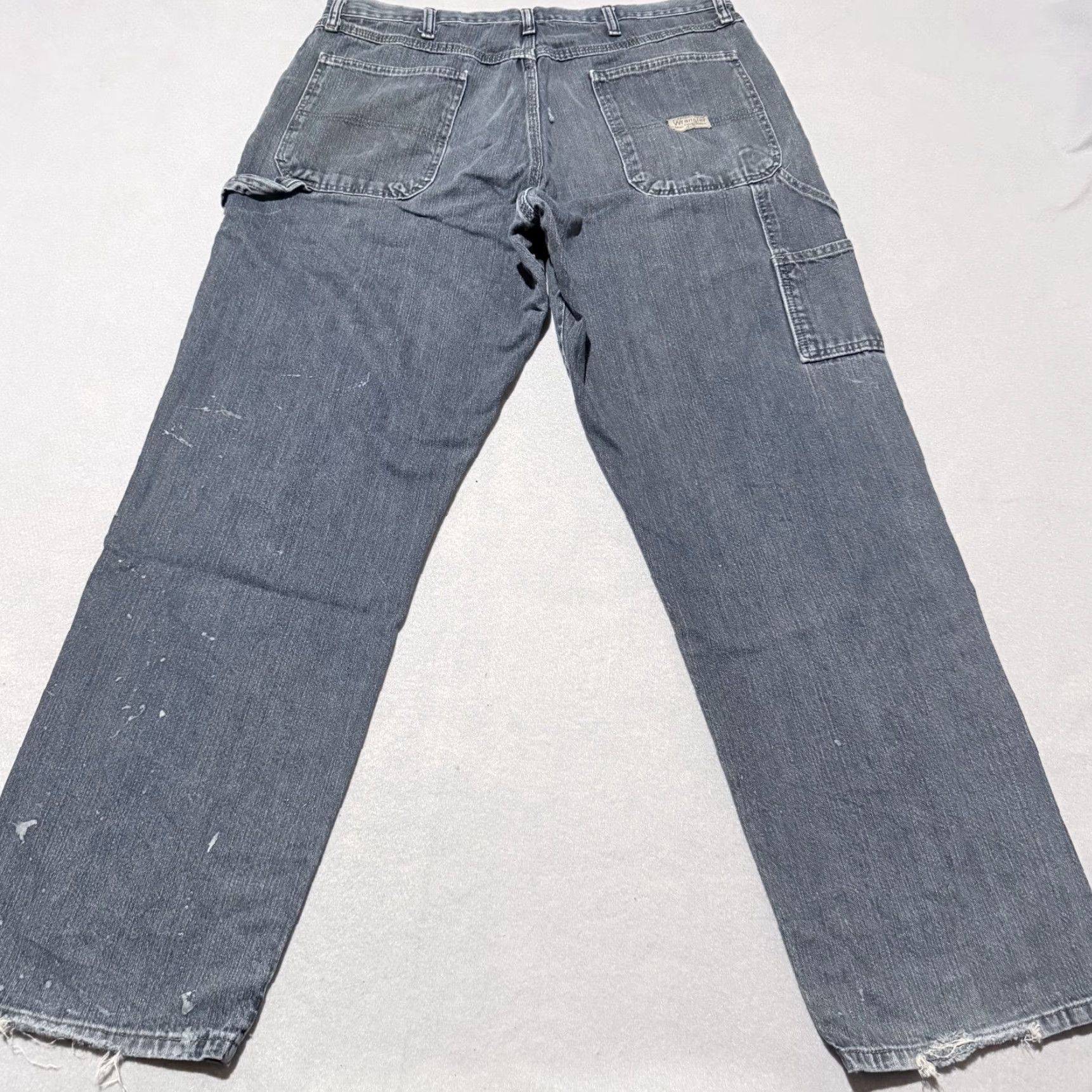 Wrangler Wrangler Jeans Men's Blue Denim Mid Rise Straight Zip Fly - 36x32 Size US 36 / EU 52 - 2 Thumbnail