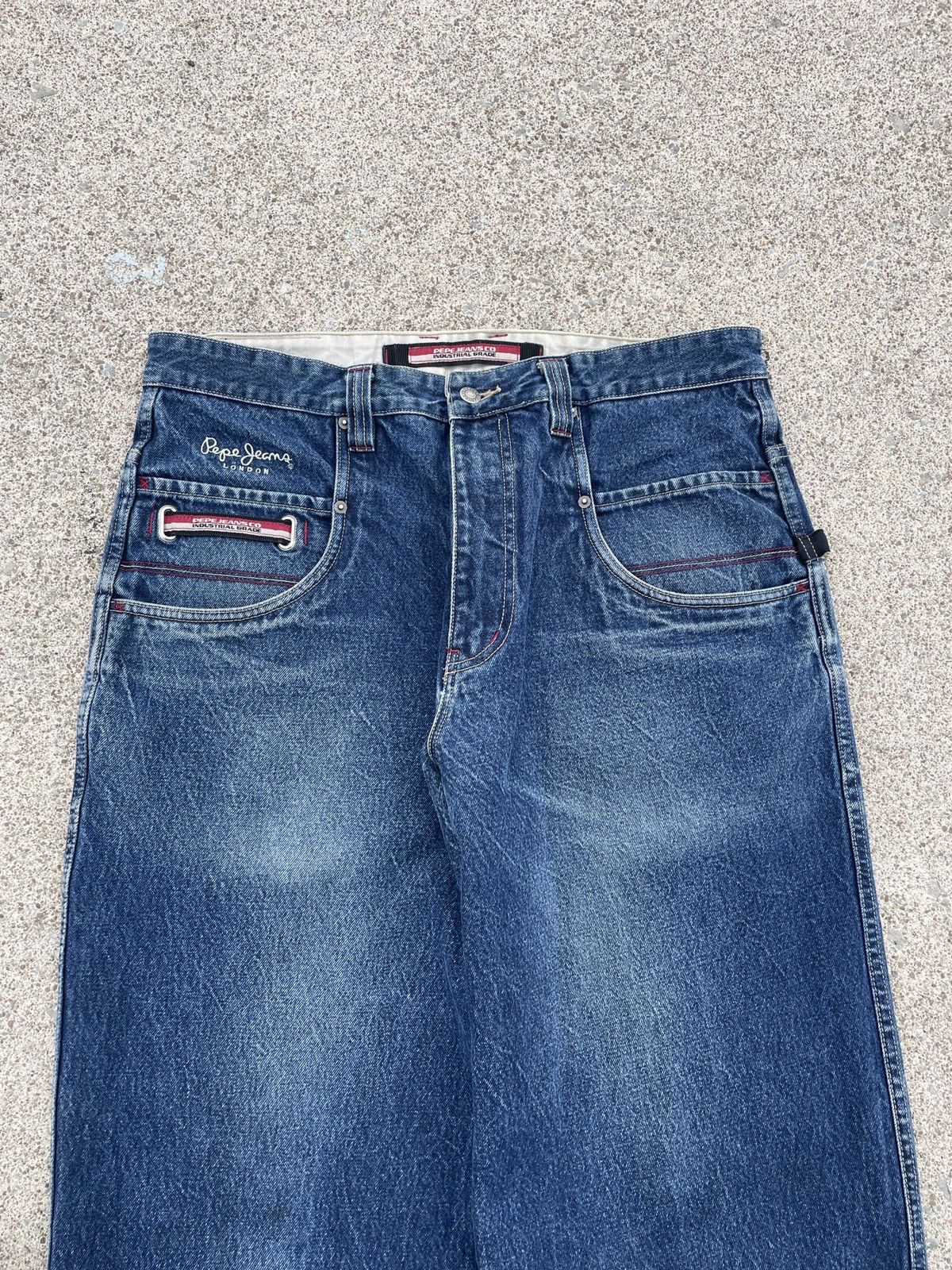 Pepe Jeans Distressed Baggy Pepe Denim Size US 36 / EU 52 - 4 Thumbnail