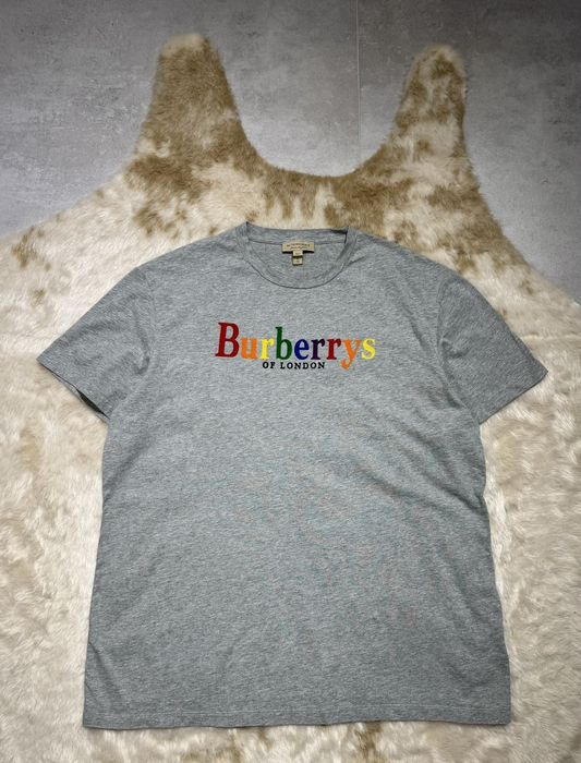 Burberry t shirt rainbow on sale