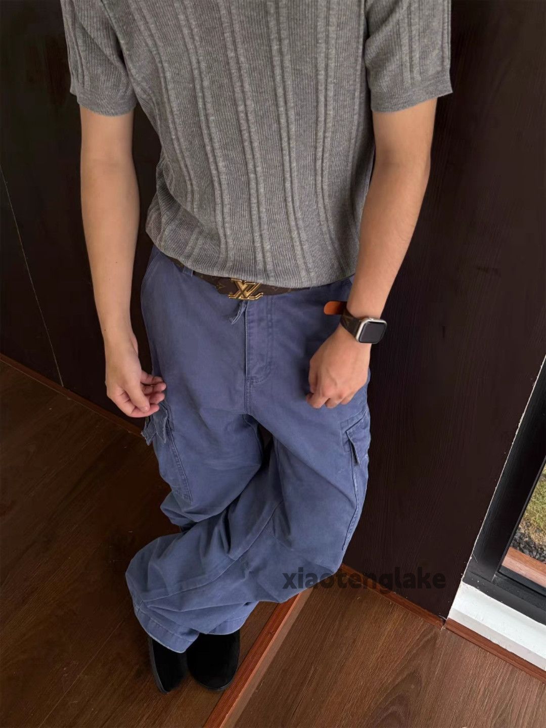 Designer × Japanese Brand × Vintage Unisex washed faded loose baggy hiphop cargo pants Size US 28 / EU 44 - 2 Thumbnail