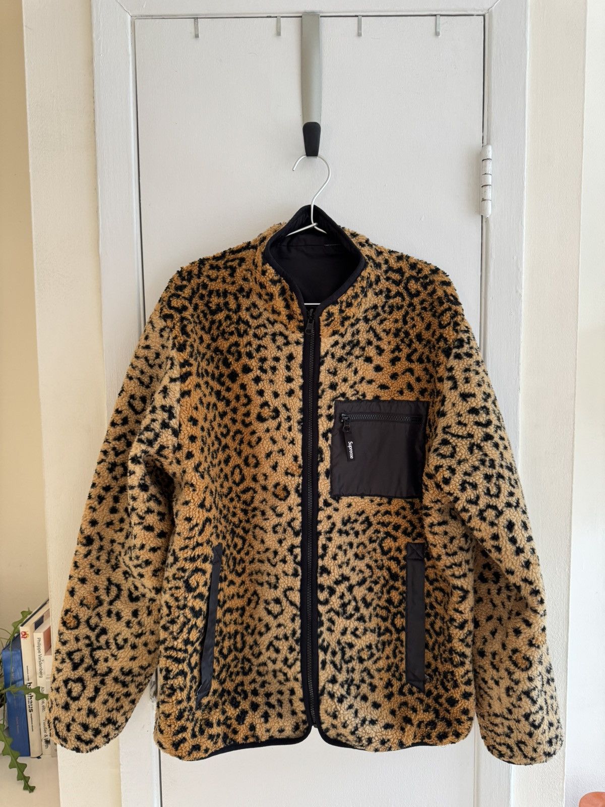 Supreme Supreme Reversible Leopard Fleece Jacket Size L FW17 Yellow Size US L / EU 52-54 / 3 - 1 Thumbnail