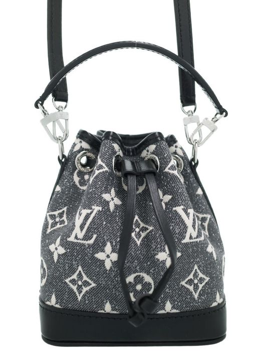 Louis Vuitton, Bags, Louis Vuitton Monogram Jacquard Denim Nano Noe  Shoulder Bag