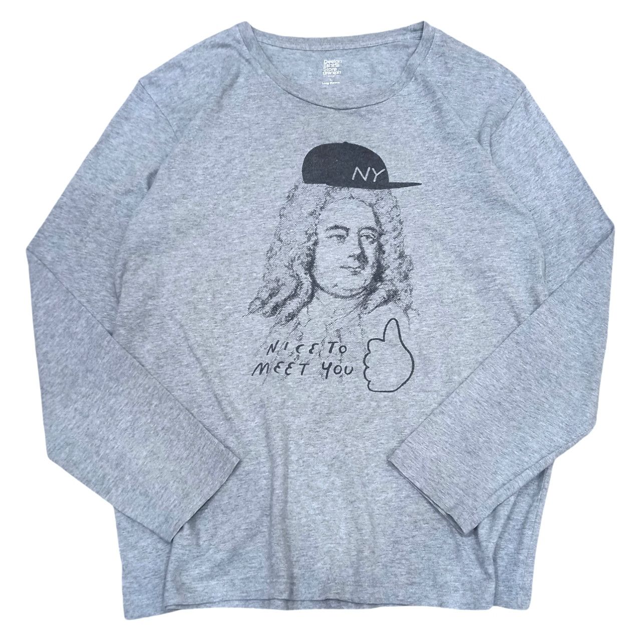 Japanese Brand Graniph Japanese Brand Isaac Newton Humor Parody LS Size US L / EU 52-54 / 3 - 1 Thumbnail