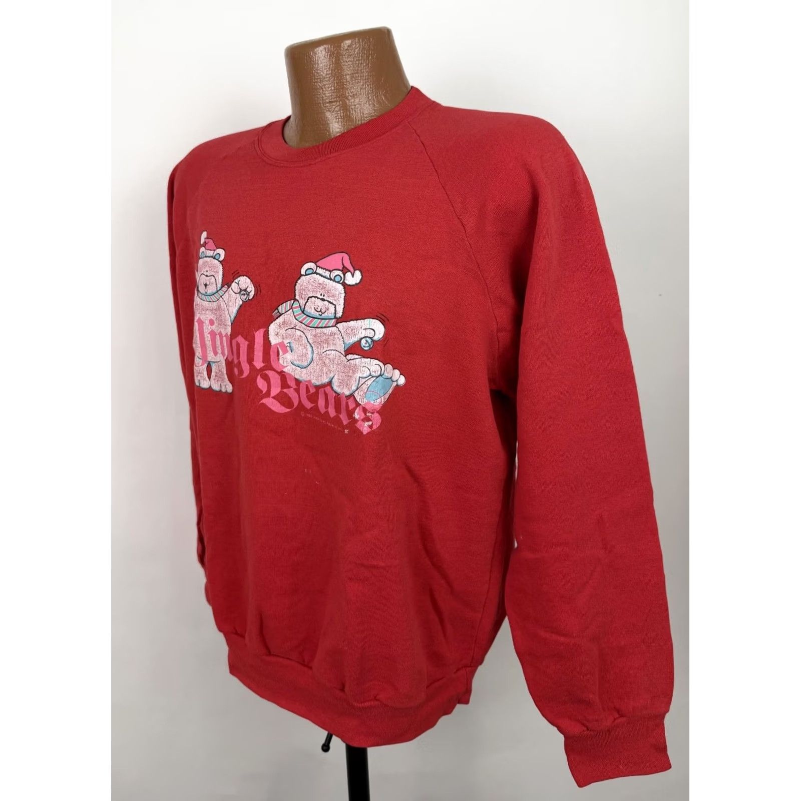 Vintage VINTAGE Belton Sweatshirt Mens L Red Christmas Raglan Crewneck Bears Holiday 80s 90s Pullover Shirt Size US L / EU 52-54 / 3 - 6 Thumbnail