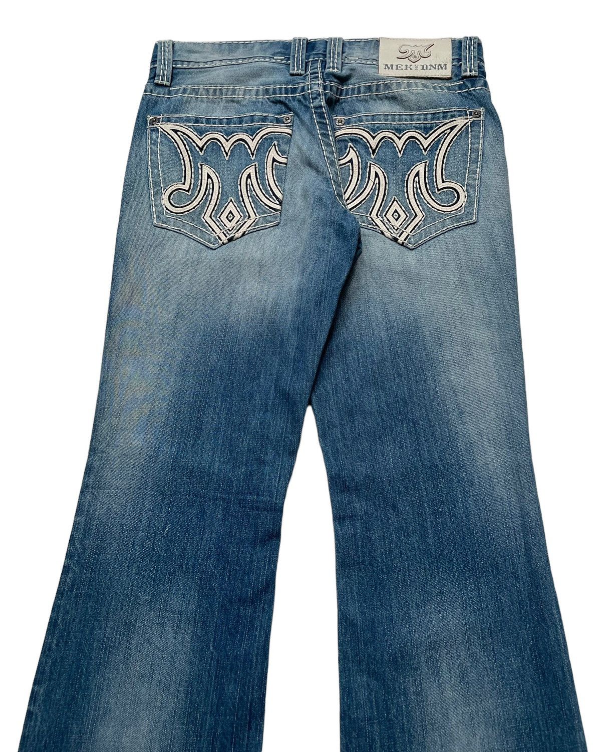 Mek Denim Vintage Brand Mek Denim Made In Usa Flared Jeans 2000s Size US 34 / EU 50 - 6 Thumbnail