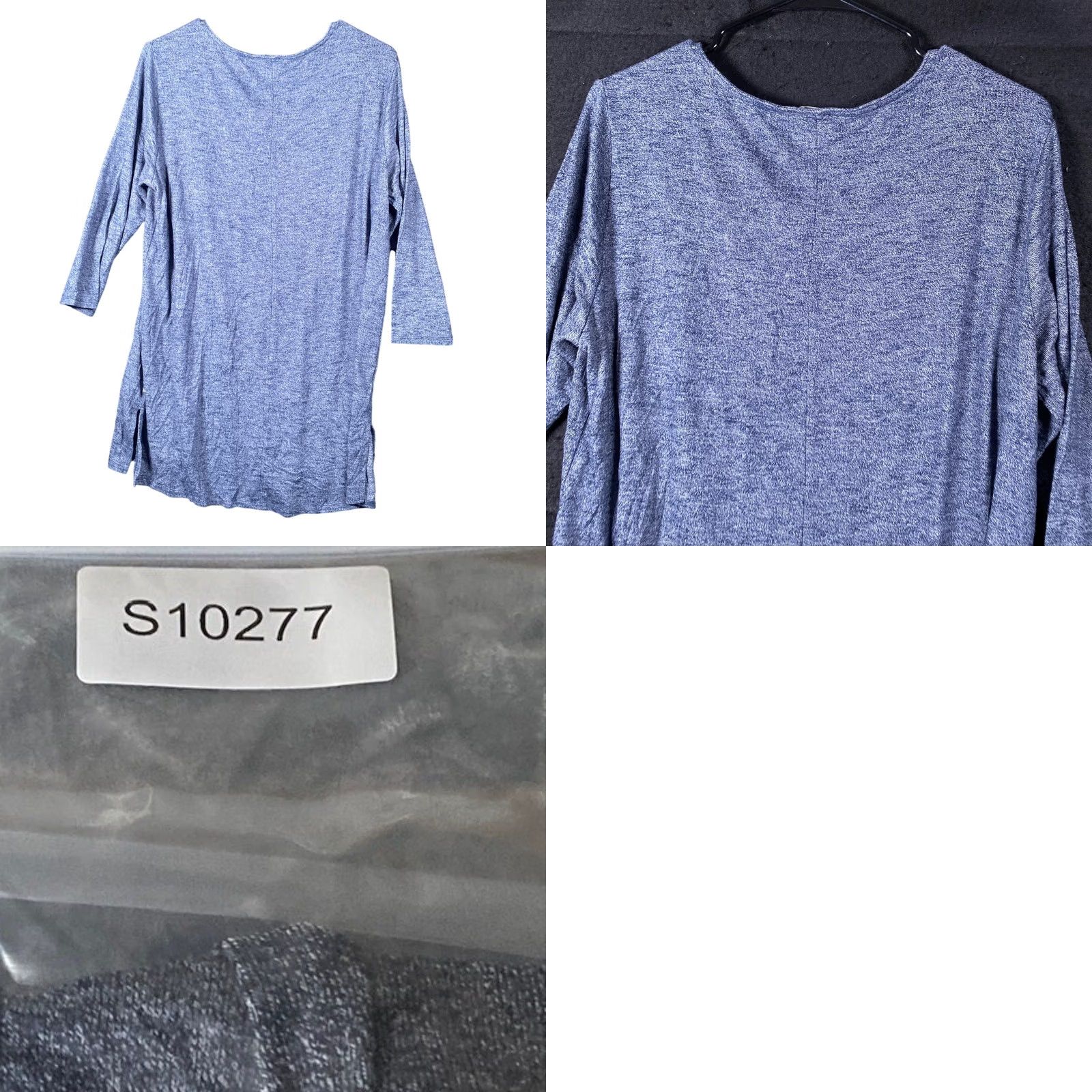 Eddie Bauer Eddie Bauer Womens Dress Blue Half Sleeve Round Neck Travex Stretch Large Size L / US 10 / IT 46 - 8 Thumbnail