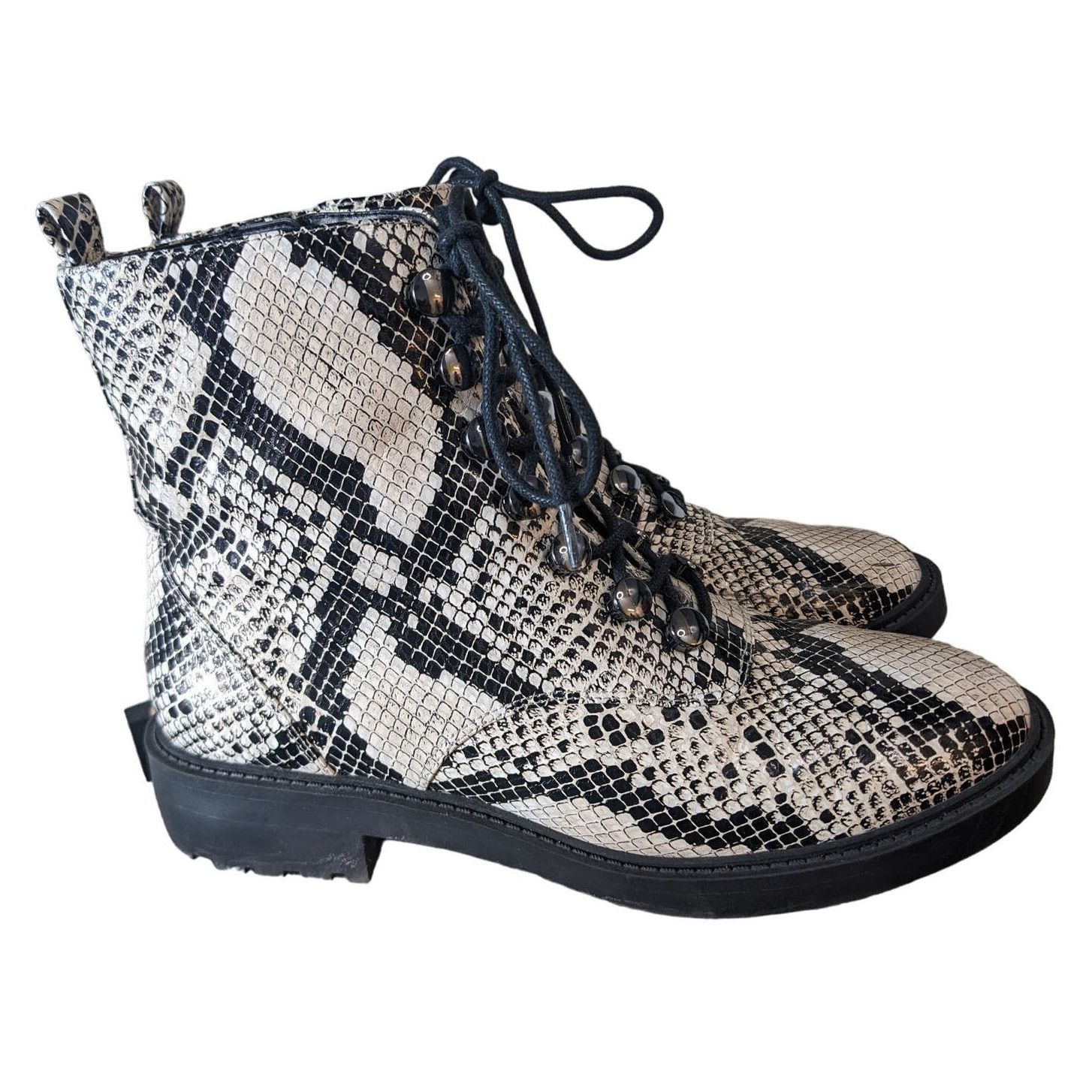 Other Linia Paolo Trinity Combat Lace-up Boot in Snake Size 8 Size US 8 / IT 38 - 6 Thumbnail