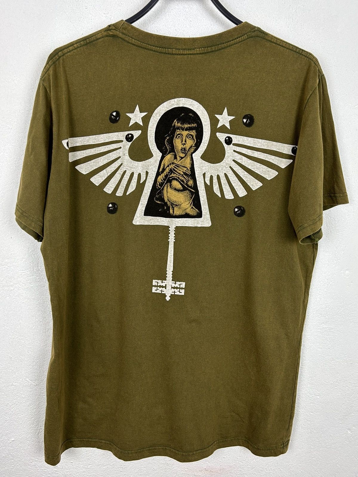 Japanese Brand Minute Mirth By Shiroi Neko AOP Allover Keyhole T-Shirt Size US M / EU 48-50 / 2 - 4 Thumbnail