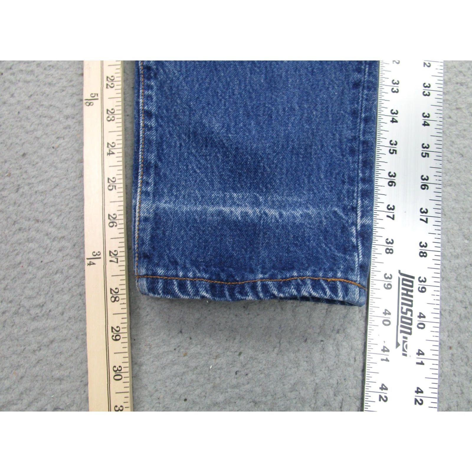 Levi's Vintage Levis 544 Jeans Womens 11 Blue High Rise Tapered Button Fly Made USA 90s Size 32" / US 10 / IT 46 - 2 Thumbnail