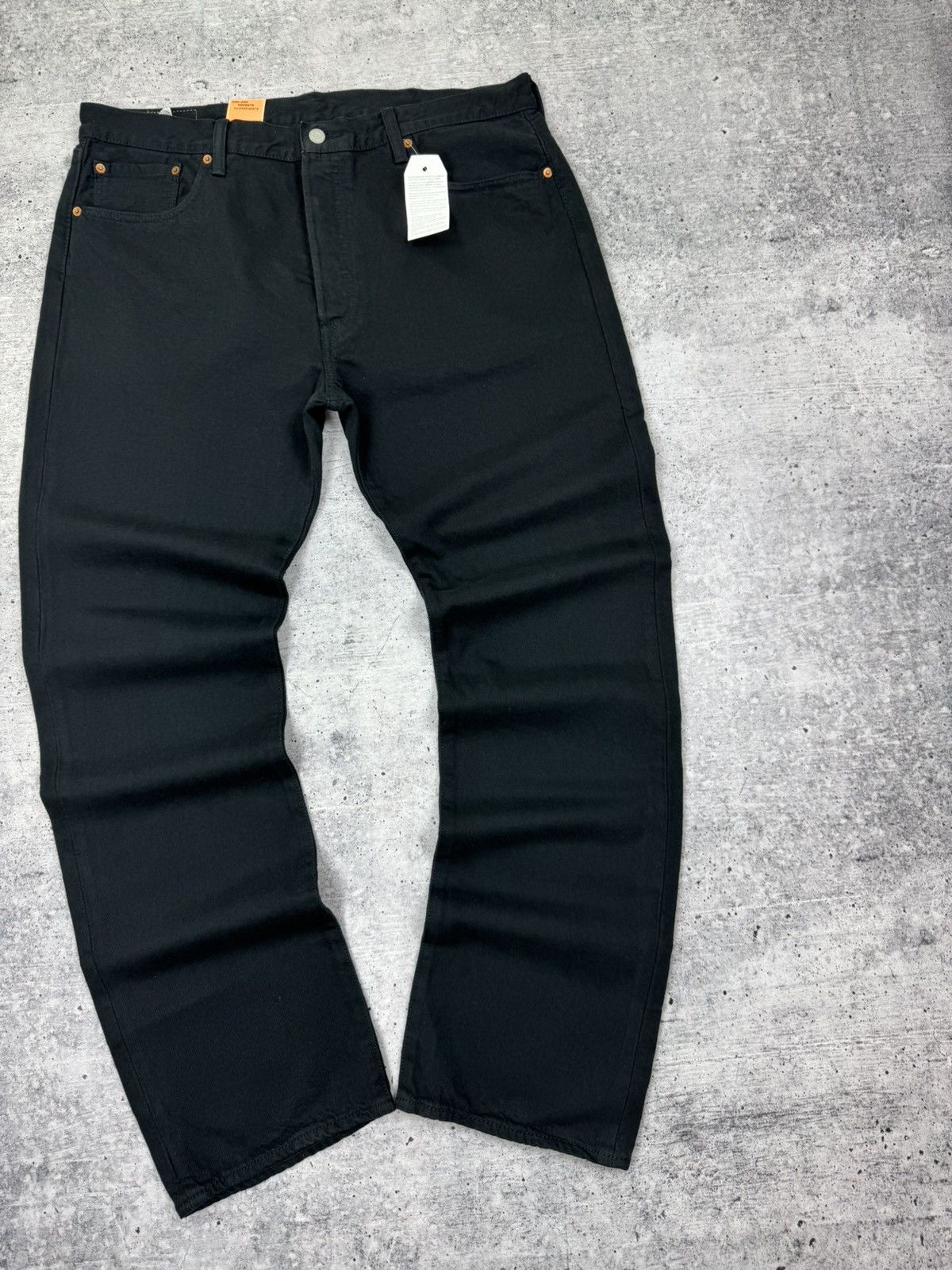 Levi's Vintage Levi’s 501 Straight Fit Black Denim Jeans Trousers Size US 38 / EU 54 - 3 Thumbnail