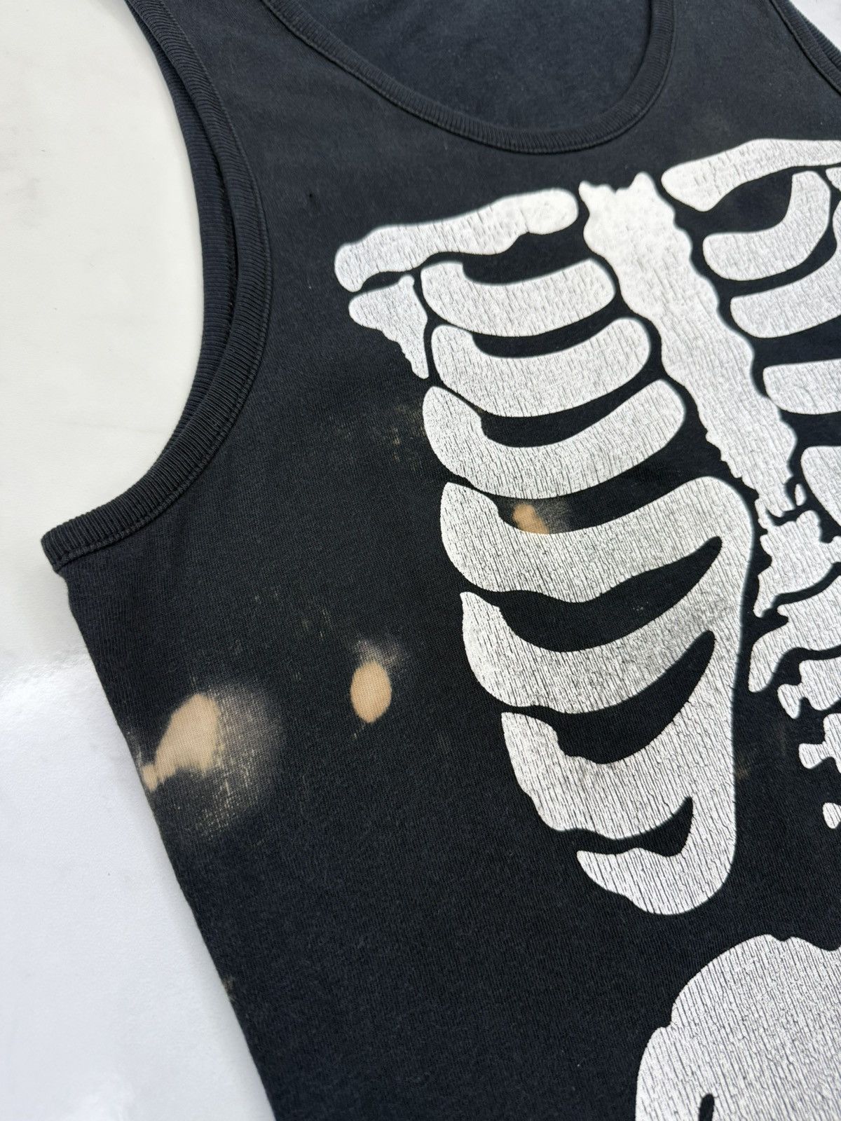 Super Lovers Vintage Lovers Rock Skull Body Anatomy Cross Bones Tank Top Size US M / EU 48-50 / 2 - 2 Thumbnail