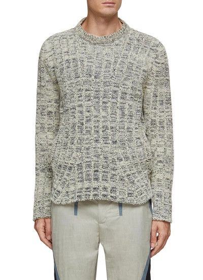 Kiko Kostadinov Harkman Knit Jumper Speckled Grey 46 Size US S / EU 44-46 / 1 - 1 Thumbnail