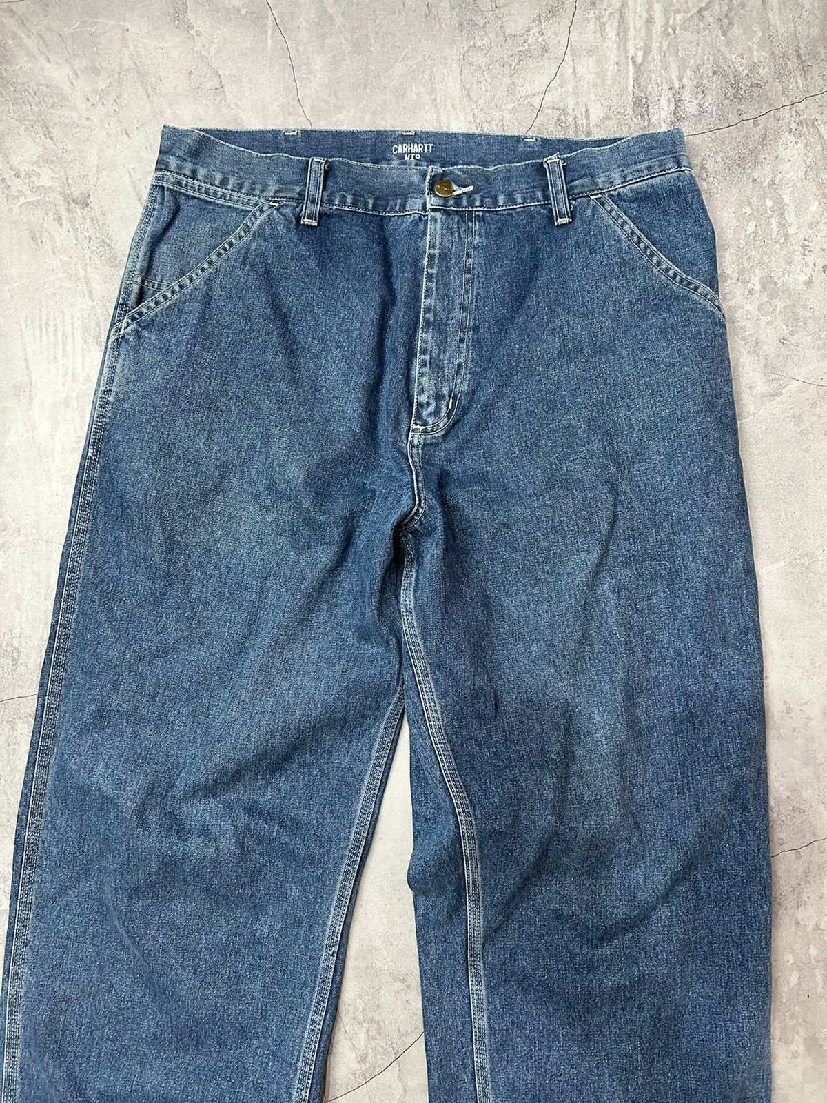 Carhartt × Carhartt Wip × Vintage Y2K Carhartt Style Baggy Carpenter Skater Utility Pants Size US 34 / EU 50 - 3 Thumbnail