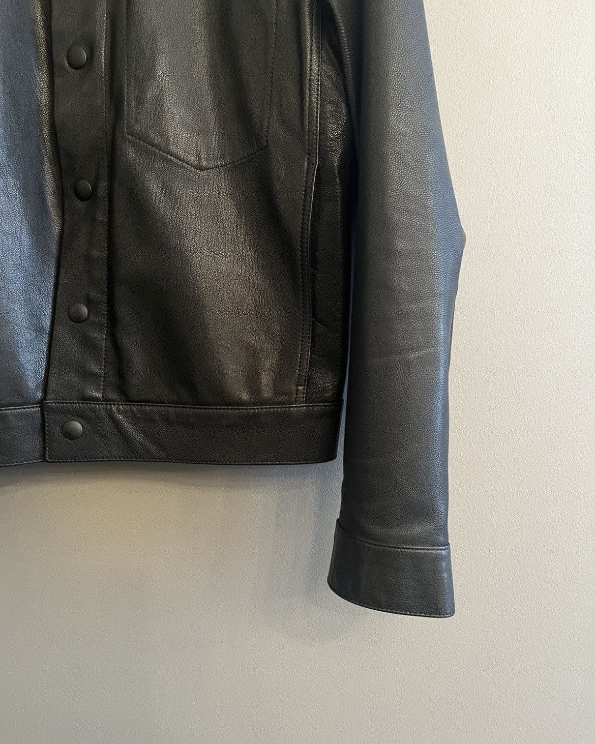 Acne Studios $1.500 Acne Studios Jam Leather Trucker Jacket Size US M / EU 48-50 / 2 - 3 Thumbnail