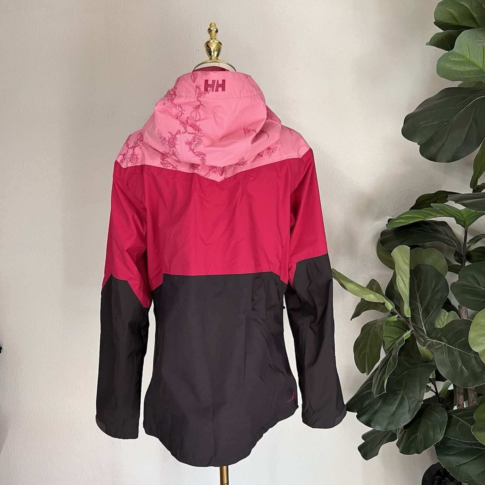 Helly Hansen Helly Hansen Vancouver Rain Jacket (L) Women Hooded Pink Size L / US 10 / IT 46 - 3 Thumbnail
