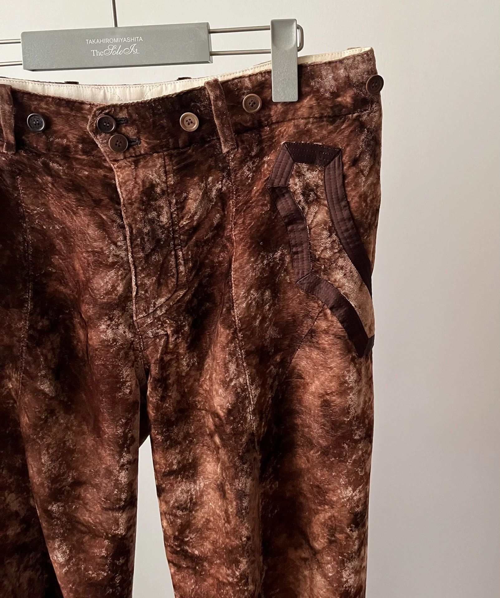 Number (N)ine Number (N)ine 09SS Velvet Pants Size US 34 / EU 50 - 4 Thumbnail
