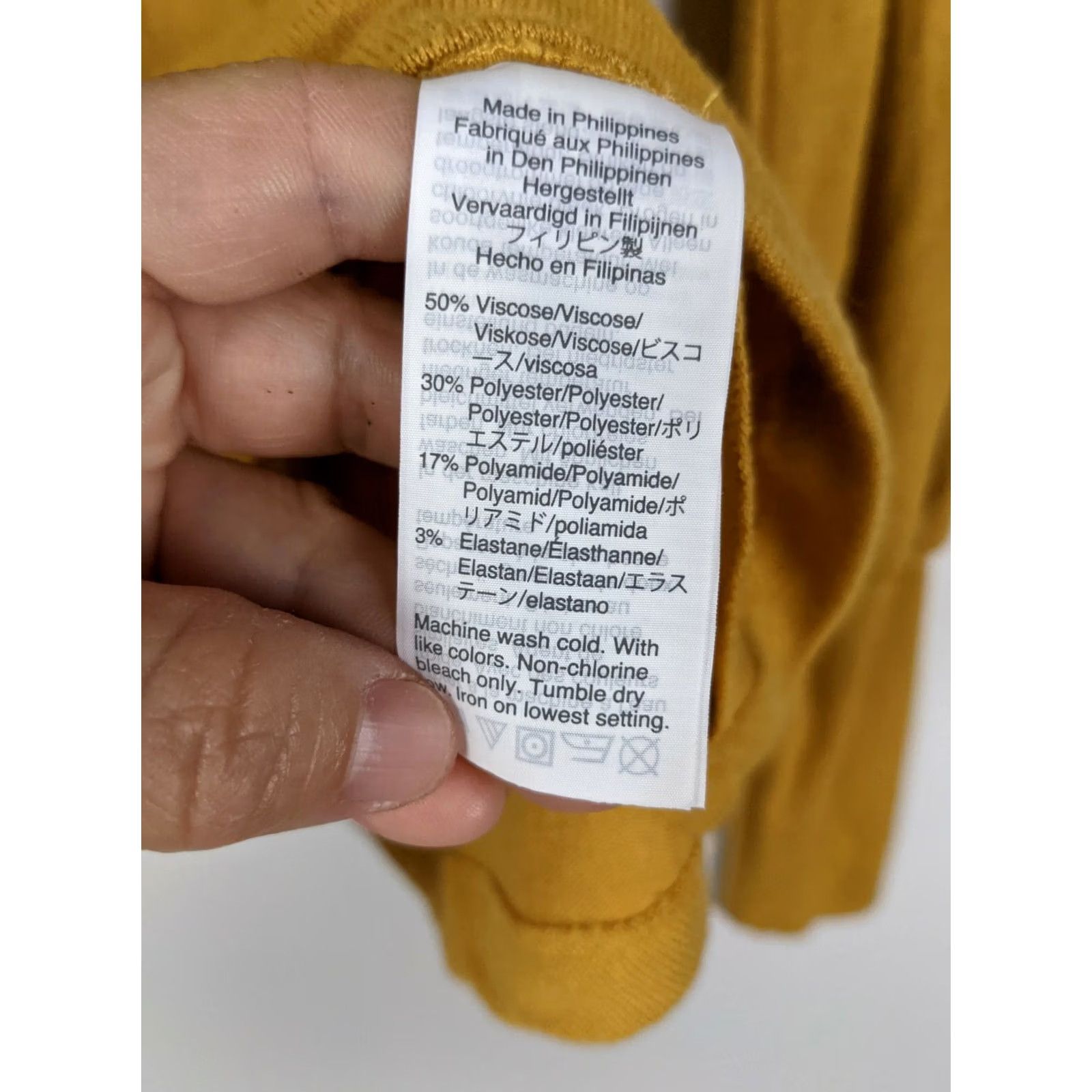 Madewell Madewell Blouse Tank Top Puff Sleeve Yellow XXS Womens V-Neck Casual Regular Knit Cotton/Viscose Size XXS / US 00 / IT 34 - 7 Thumbnail