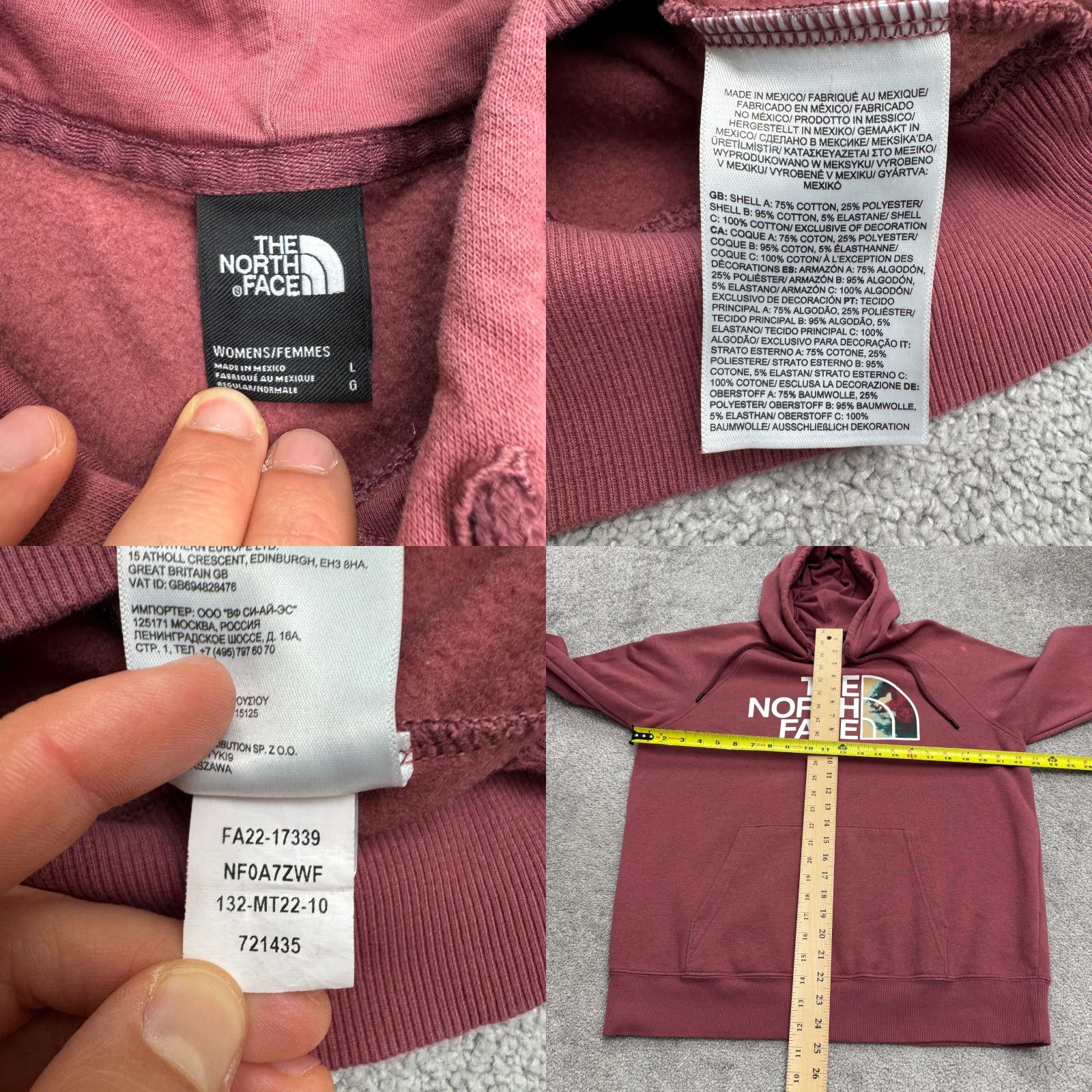 The North Face The North Face Half Dome Pullover Sweatshirt Womens L Dusty Rose Pink Hooded Fleece Logo 2000s Outdoor Activewear Casual Womens Size L / US 10 / IT 46 - 8 Thumbnail