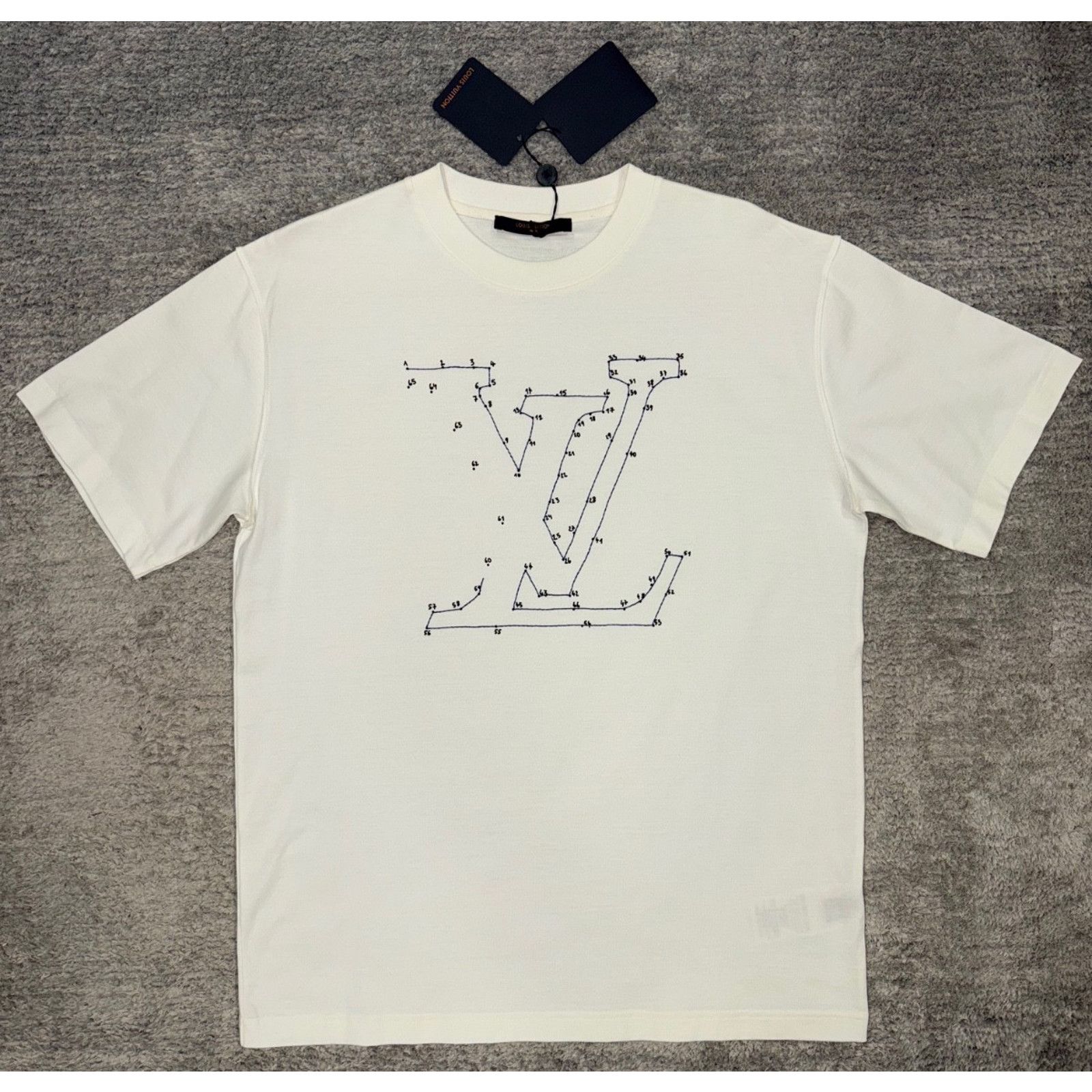 Louis Vuitton Louis Vuitton Stitch Embroidery Logo Short Sleeve T-Shirt M Size US M / EU 48-50 / 2 - 2 Thumbnail
