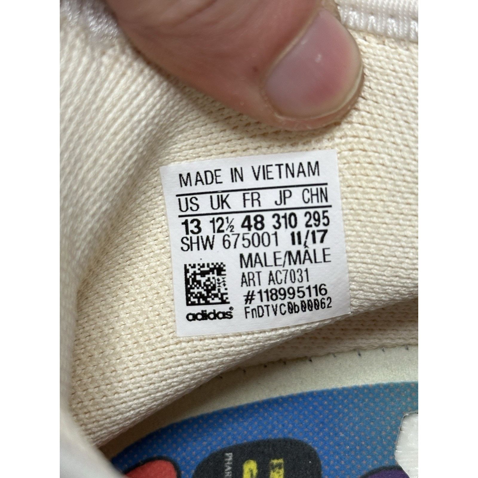 Adidas Pharrell x Adidas NMD Human Race Trail Blank Canvas Size 13 Size US 13 / EU 46 - 6 Thumbnail