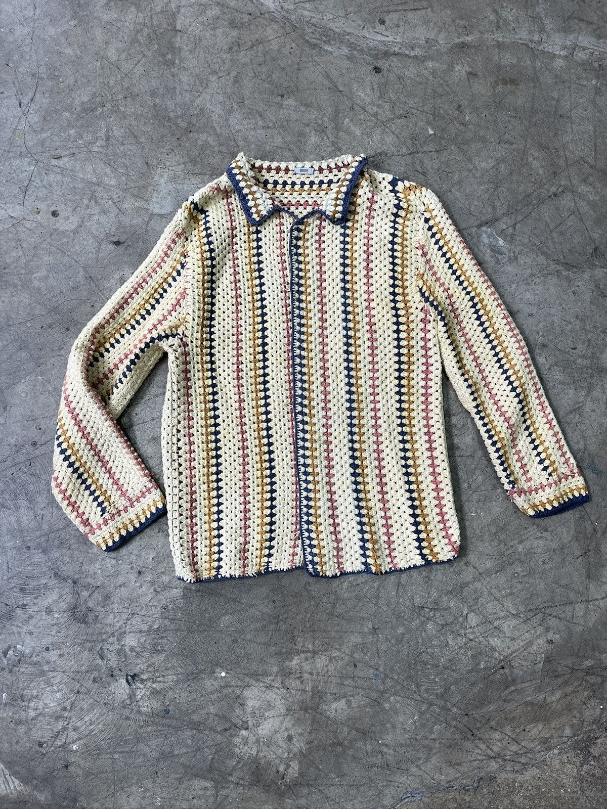 Bode Bode Crochet Button Up Shirt (unisex) Size US M / EU 48-50 / 2 - 4 Thumbnail