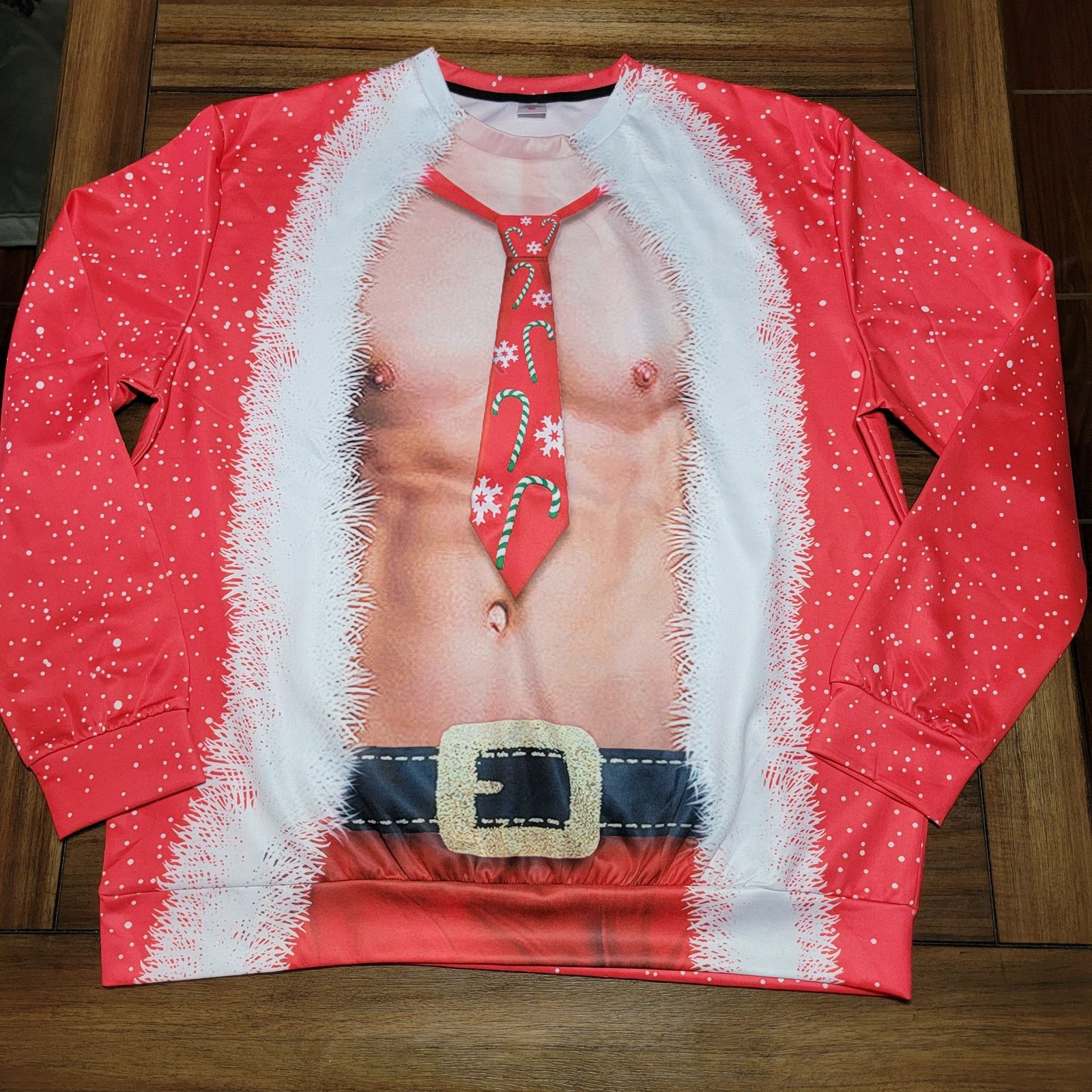 Other Set of 2 His & Her Sexy Santa LS Sweatshirts - Size L, 2XL Size US XXL / EU 58 / 5 - 2 Thumbnail