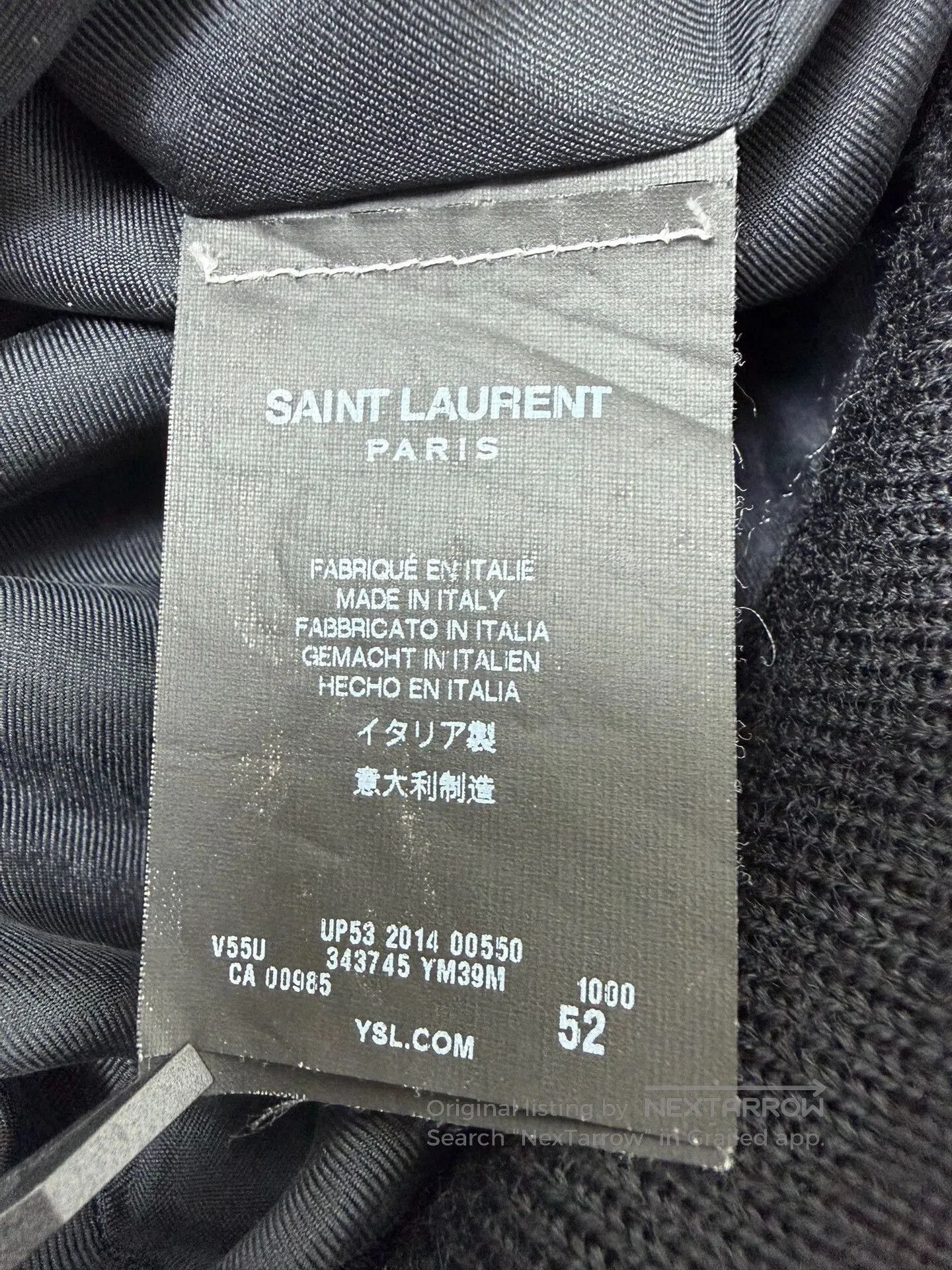 Saint Laurent Paris Saint Laurent Black Baseball Jacket. Size US L / EU 52-54 / 3 - 6 Thumbnail