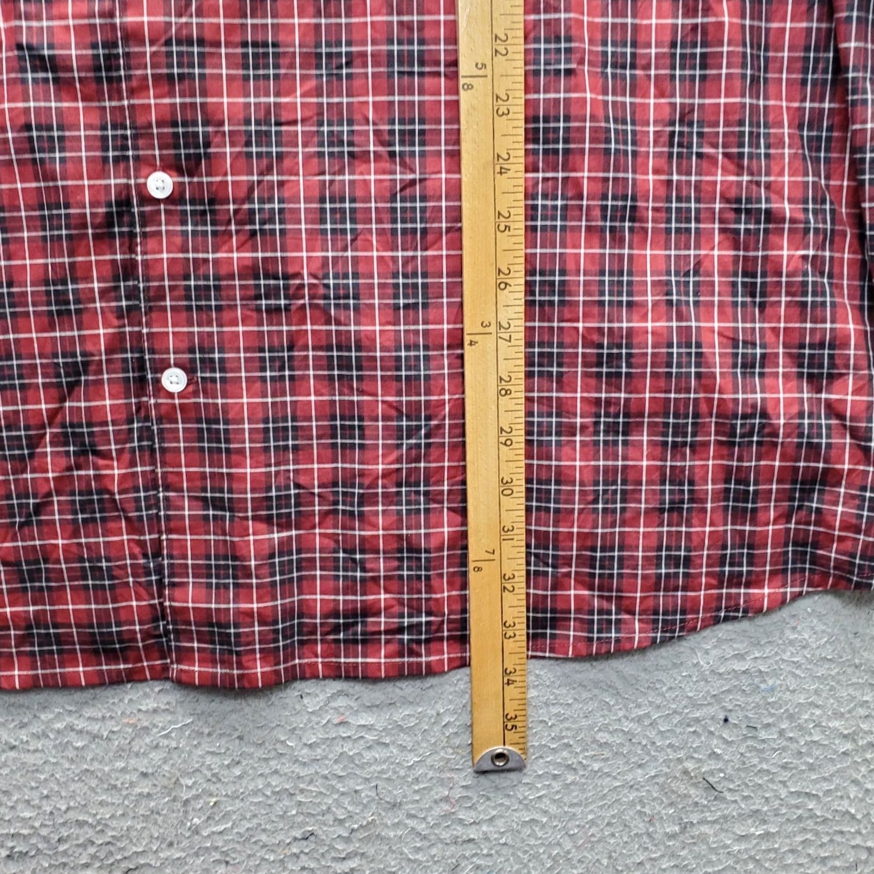 Liz Claiborne Claiborne Mens Shirt 3XL Multicolor Plaid Stretch Long Sleeve Button-Up Collared Shirt Mens Size US XXL / EU 58 / 5 - 3 Thumbnail