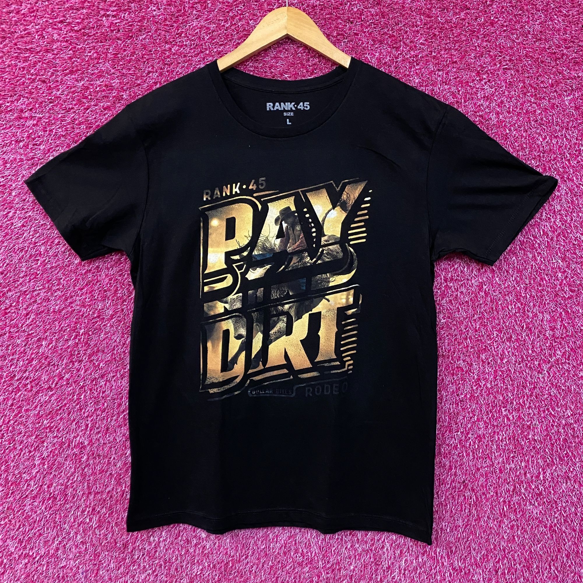 Other Rank-45 Pay Dirt Rodeo Graphic Design T-Shirt Large. Size US L / EU 52-54 / 3 - 1 Thumbnail