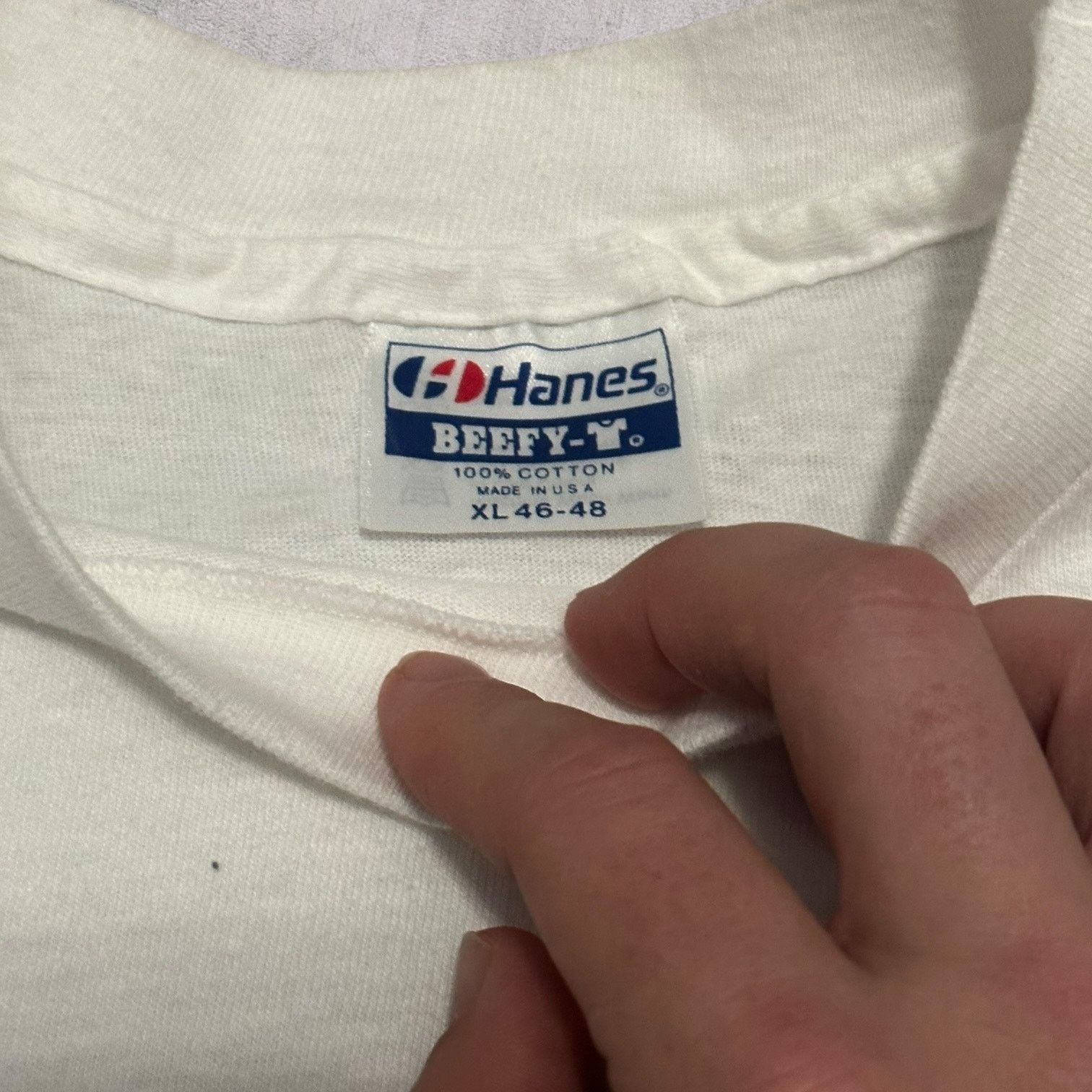 Hanes Beat up George Bush 1988 single stitch tee Size US XL / EU 56 / 4 - 2 Thumbnail