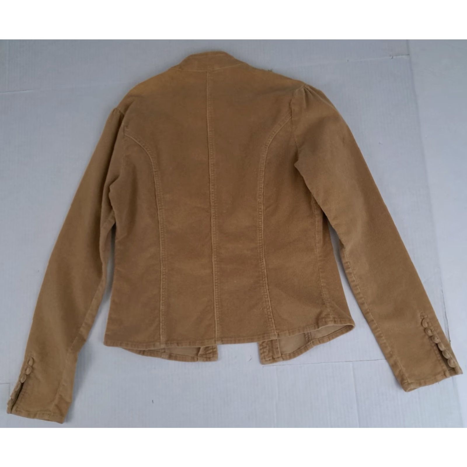 JCPenney VINTAGE Corduroy Shirt JC Penny Button-Up Women Large L Brown Regular Long Sleeve Button-Up Blazer Size L / US 10 / IT 46 - 7 Thumbnail