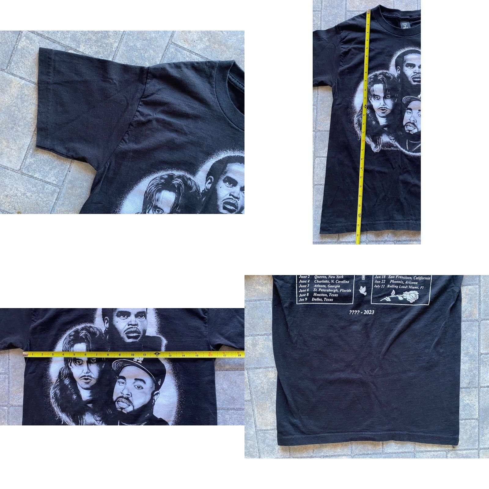 Hanes VINTAGE Hanes Beefy-T Shirt Mens S Black Xavier Wulf Bones Eddy Baker Loving Memory Tour Size US S / EU 44-46 / 1 - 8 Thumbnail