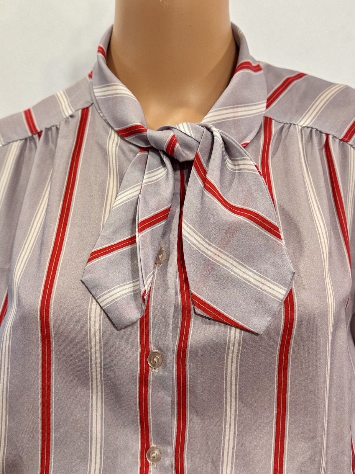 Vintage Fun Striped Breezy Dress Size XL / US 12-14 / IT 48-50 - 4 Thumbnail