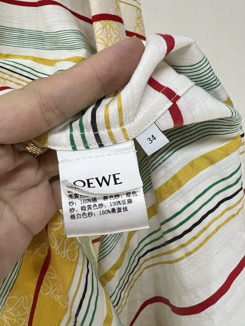 Loewe LOEWE Colorful linen shirt dress Size 4XL / US 24-26 - 6 Thumbnail