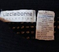 Liz Claiborne Vintage Liz Claiborne Wool Sweater Black Gold Grid Knit M Size M / US 6-8 / IT 42-44 - 5 Thumbnail