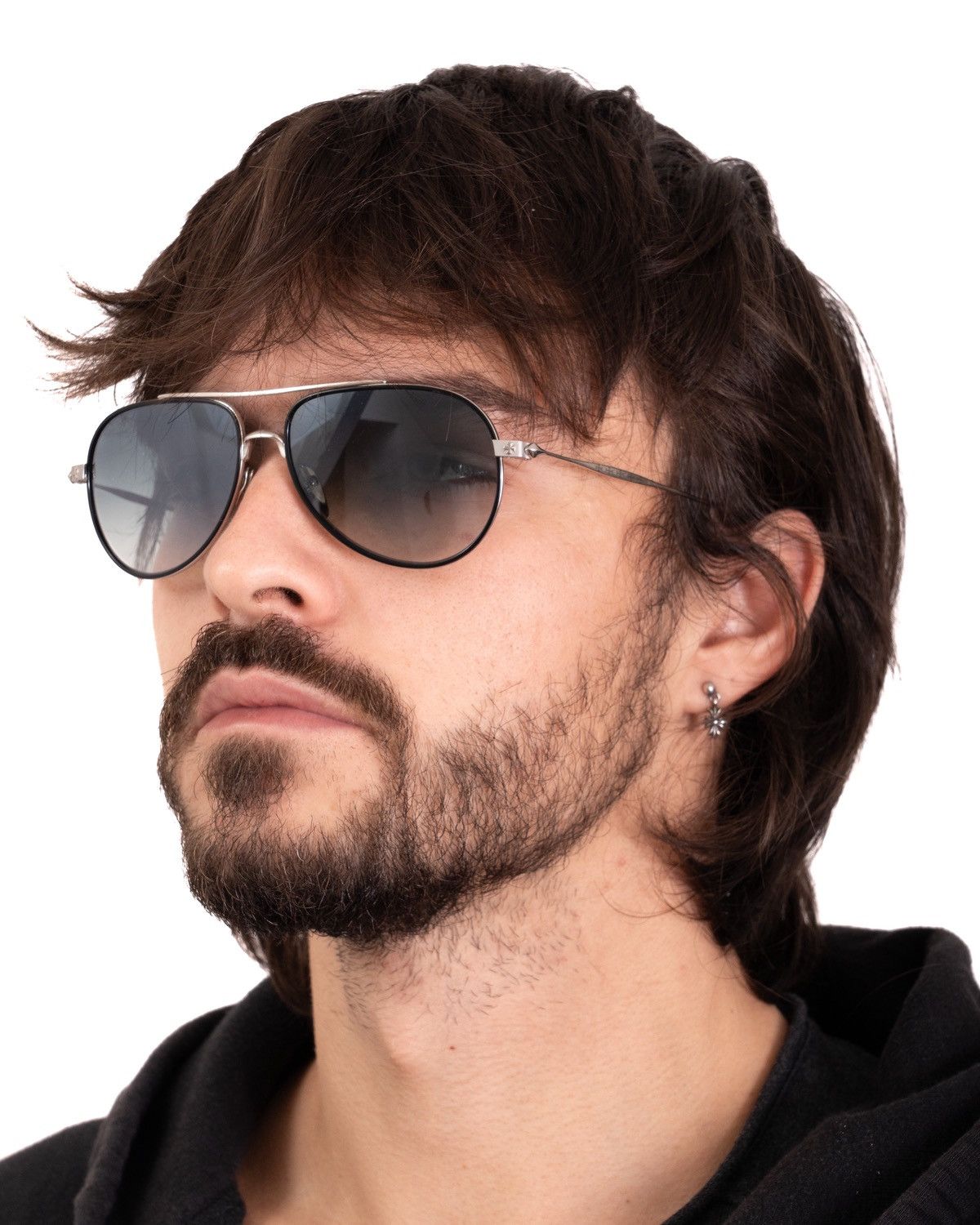 Chrome Hearts Chrome Hearts « BONE PRONE V » Sunglasses Silver Size ONE SIZE - 2 Thumbnail