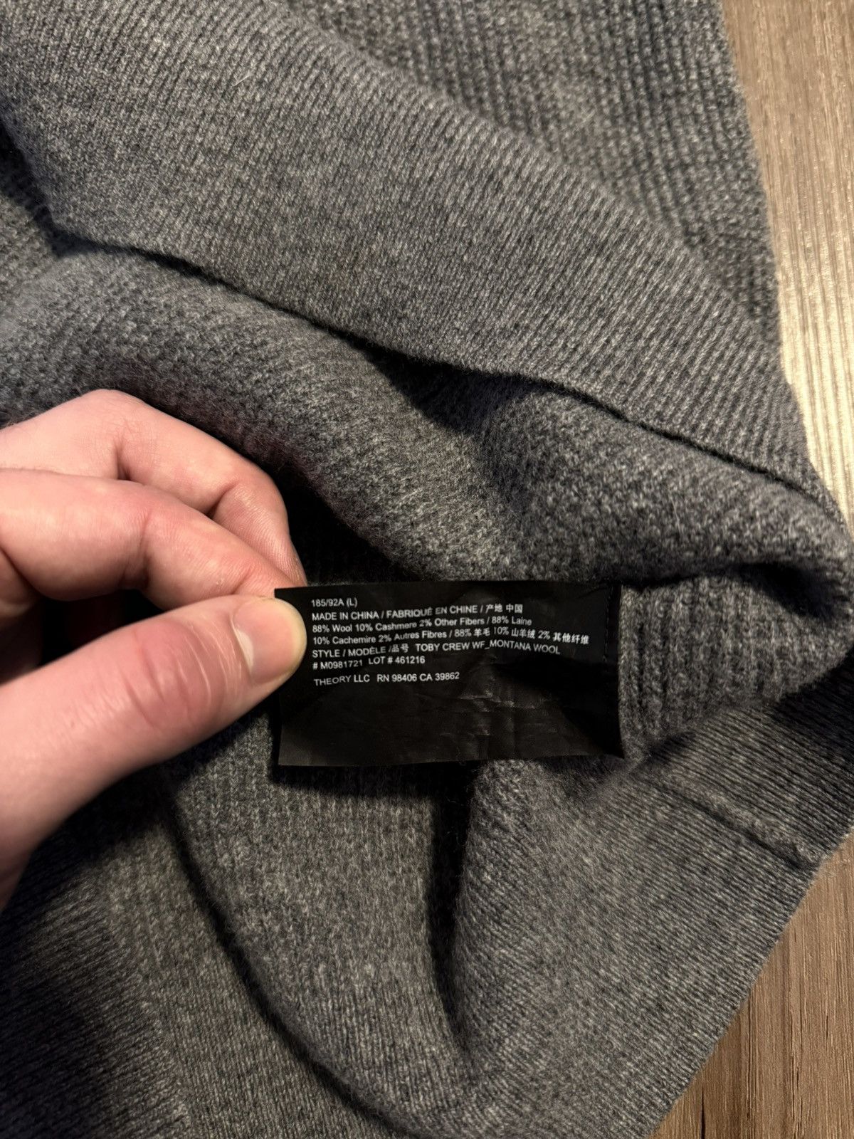 Theory Theory Wool Cashmere Blend Sweater Size US L / EU 52-54 / 3 - 4 Thumbnail