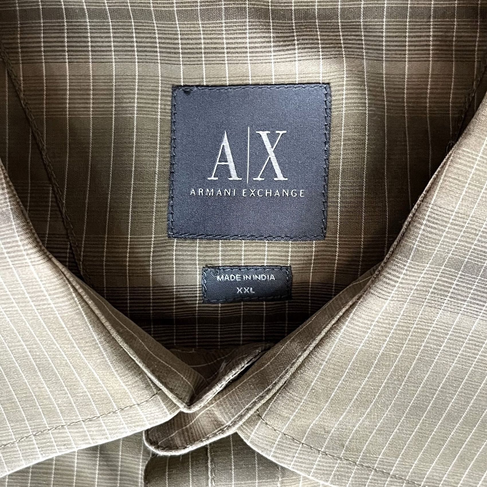 Armani Exchange Armani Exchange Shirt Men 2XL Brown Striped Long Sleeve Button-Up Mens Regular Size Type Button-Up Deco TooSful? Size US XXL / EU 58 / 5 - 3 Thumbnail