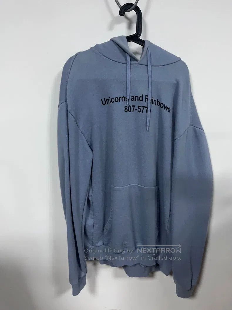 Vetements Vetements Haze Blue Unicorn Hoodie (Size S) Size US S / EU 44-46 / 1 - 1 Thumbnail
