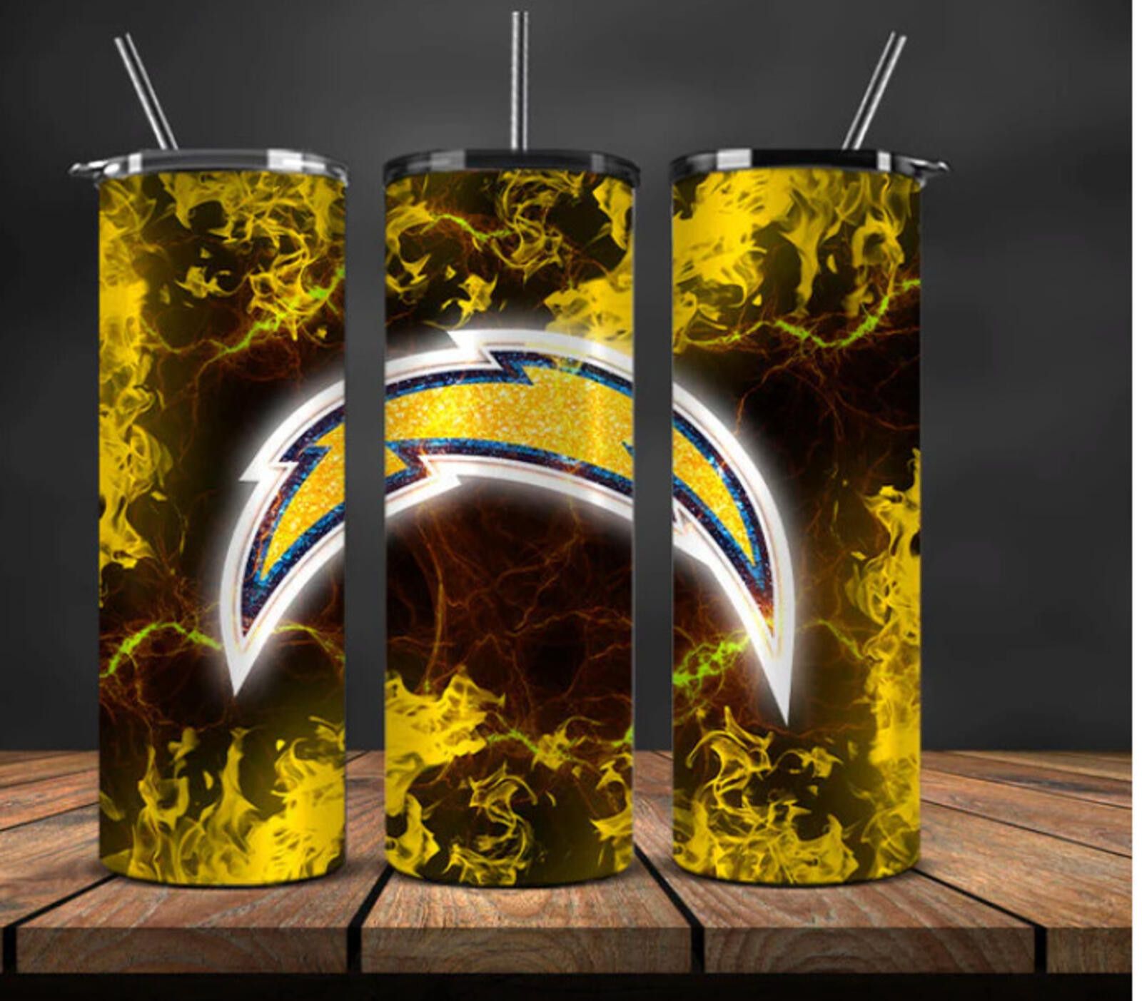 The Unbranded Brand Los Angeles Chargers Stainless Steel Tumbler 20 Oz Size ONE SIZE - 1 Thumbnail