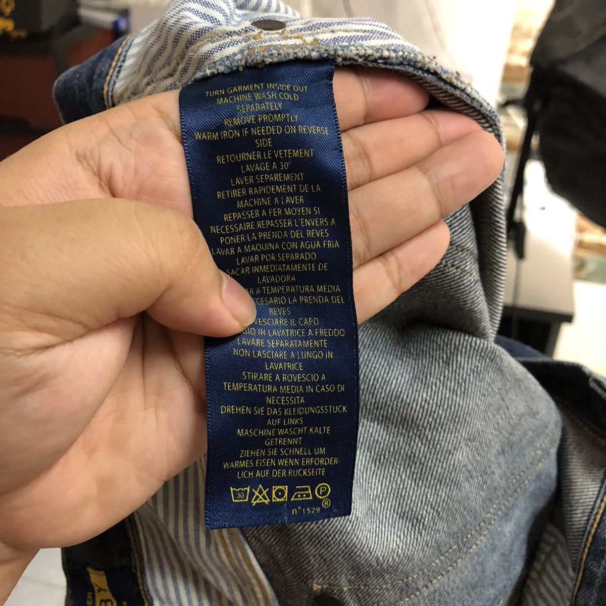Ralph Lauren DL Ralph Lauren Rugby Blue Denim Pants #C244 Size US 31 - 23 Thumbnail
