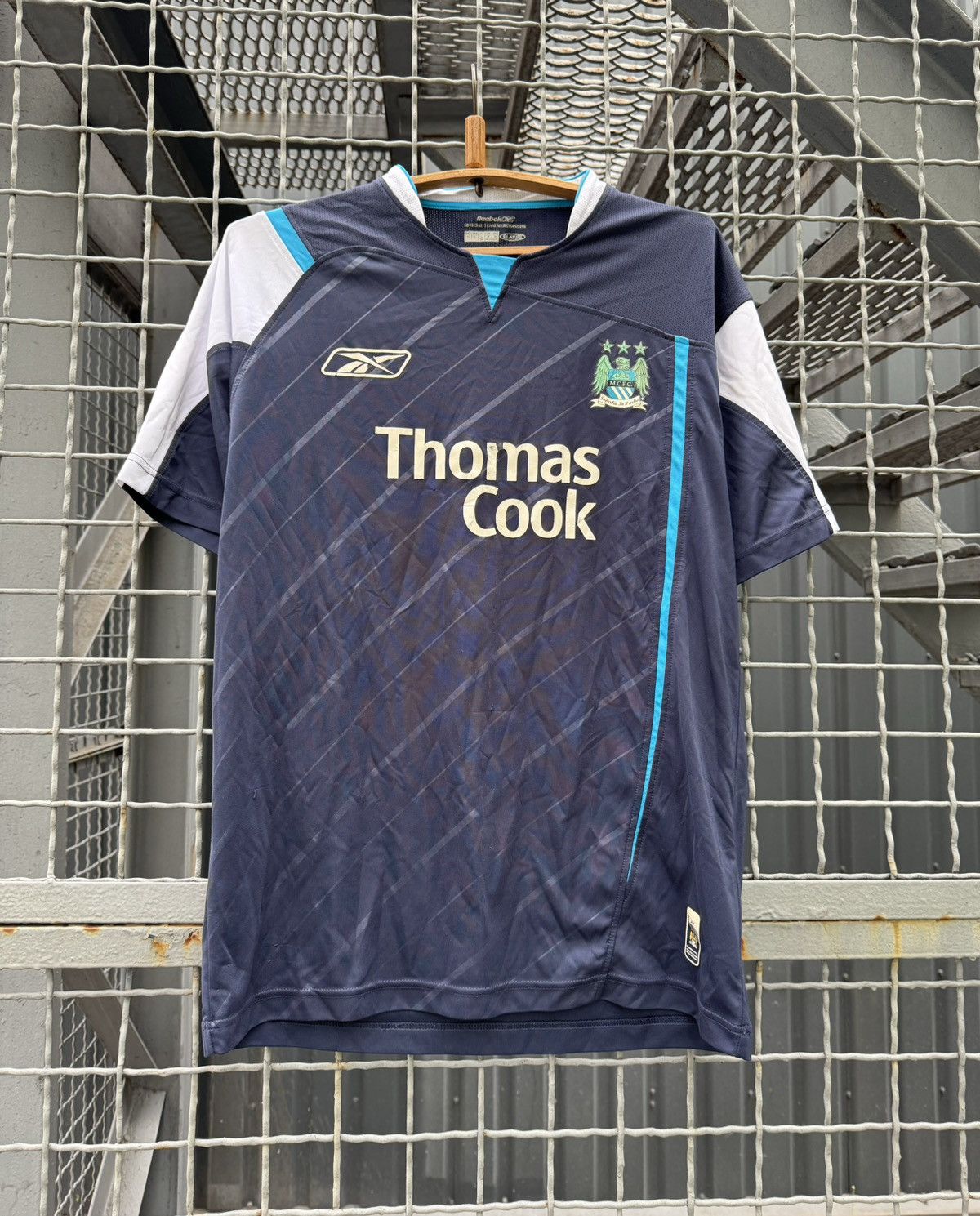 Reebok Manchester City 2005/2006 Away Soccer Jersey Shirt Size US M / EU 48-50 / 2 - 1 Thumbnail