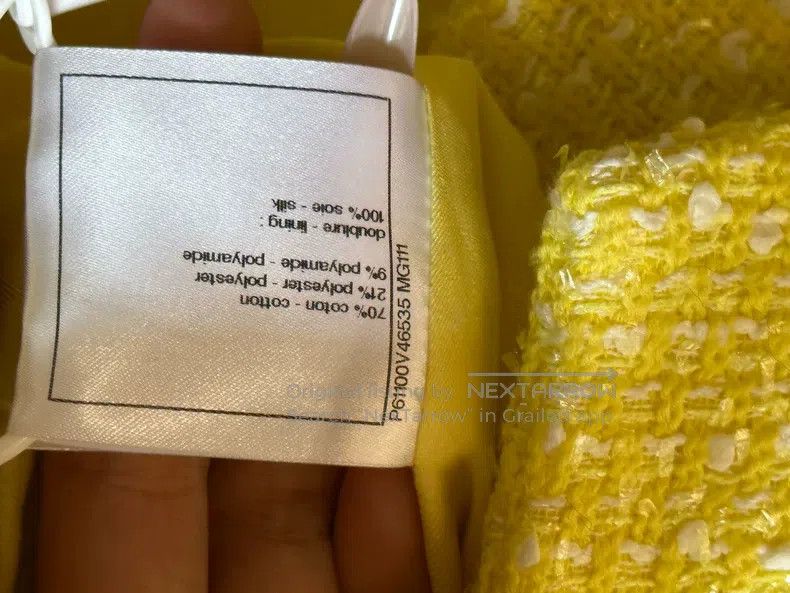 Chanel Chanel 19-year-old beach series yellow and white glitter s Size M / US 6-8 / IT 42-44 - 7 Thumbnail