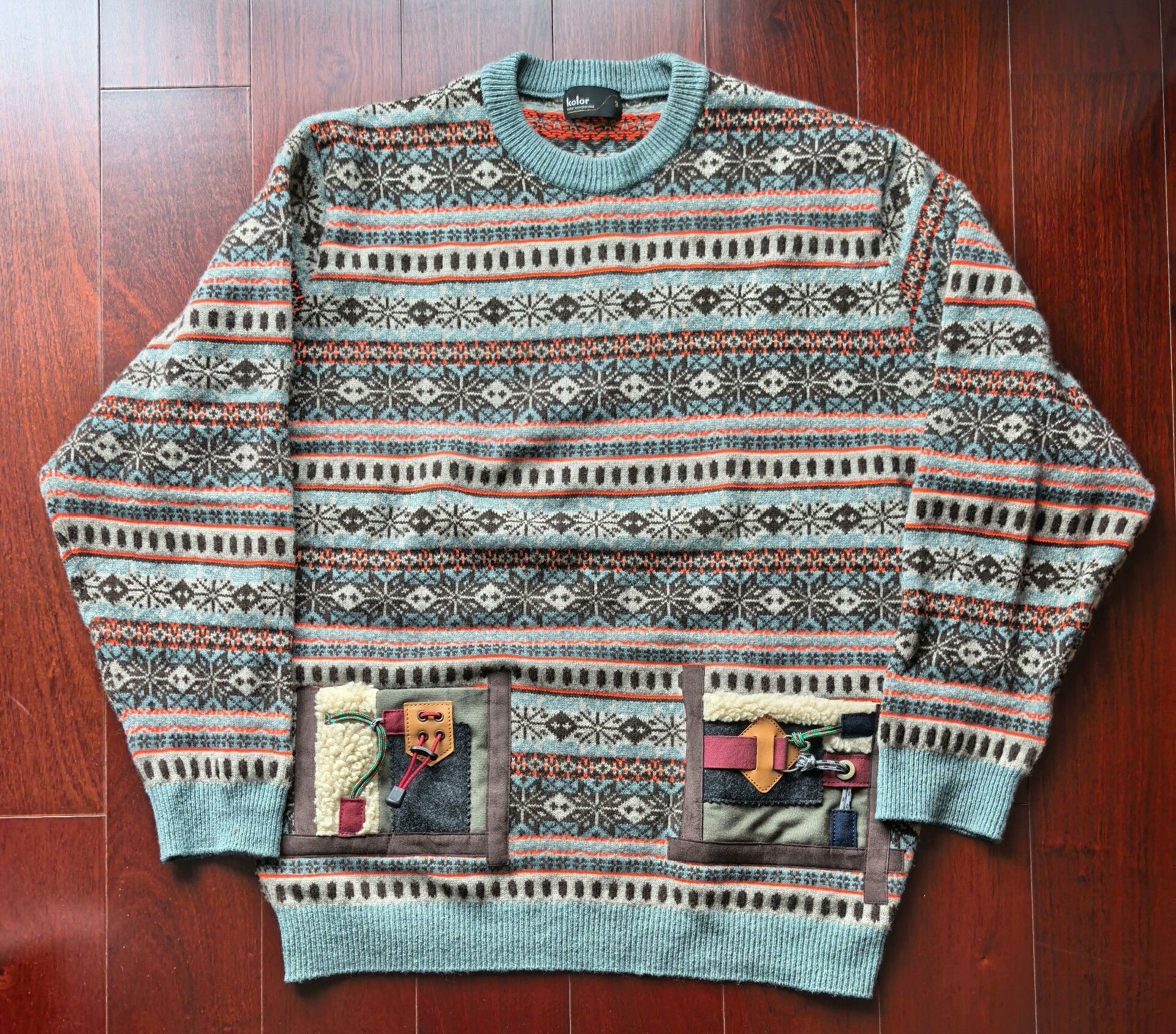 Kolor colorful wool ethnic-style functional sweater Size US M / EU 48-50 / 2 - 1 Thumbnail