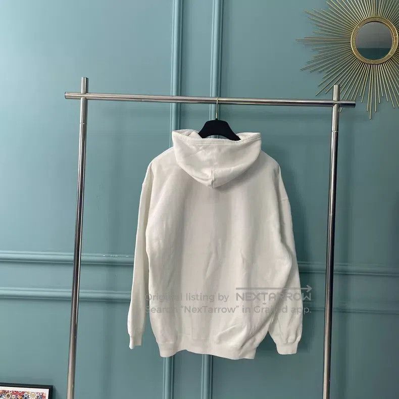 Balenciaga Balenciaga Crown white logo hoodie coat Size US M / EU 48-50 / 2 - 2 Thumbnail