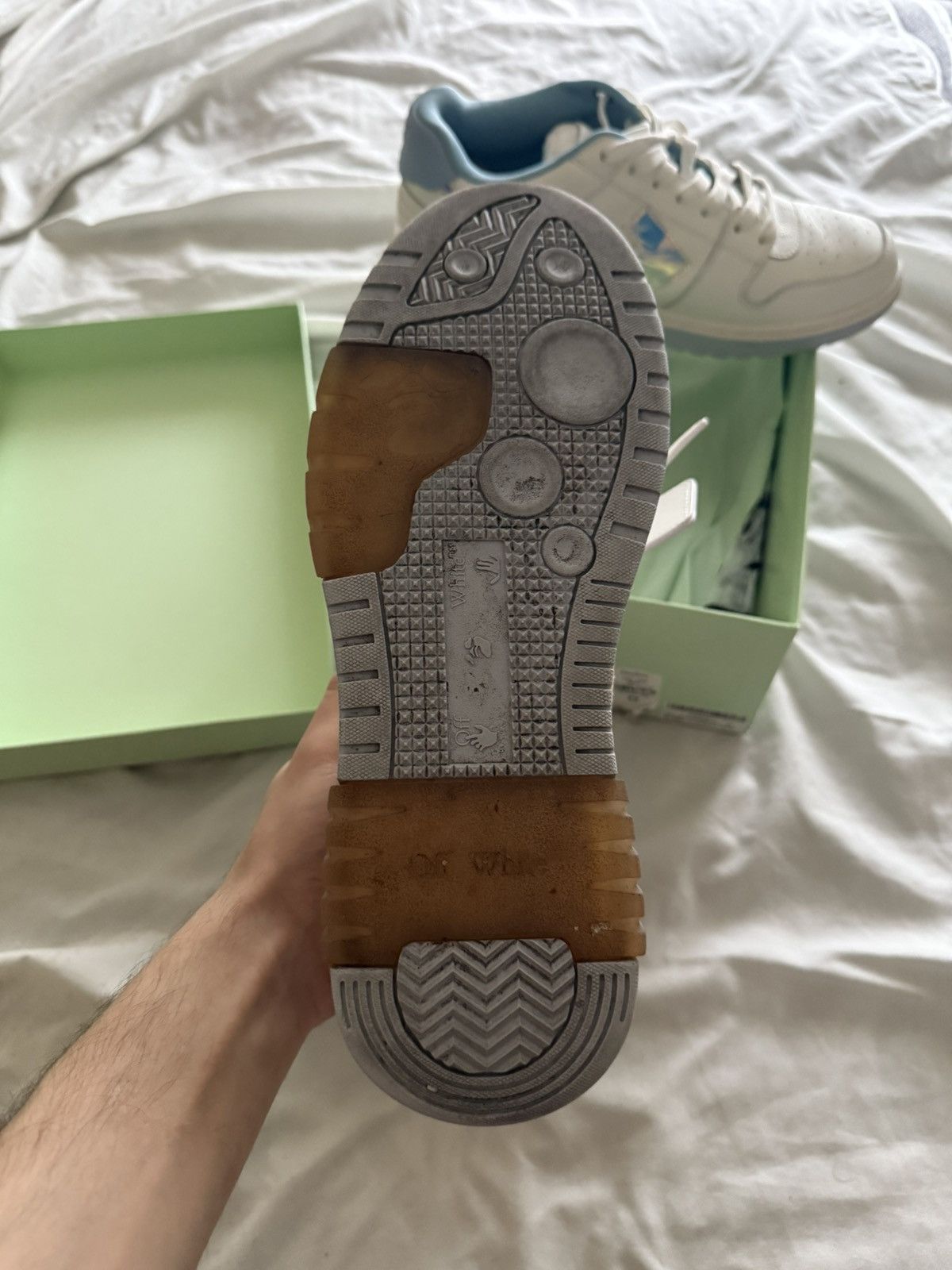 Off-White Off White Out of Office Iridescent Blue Size US 10 / EU 43 - 11 Thumbnail