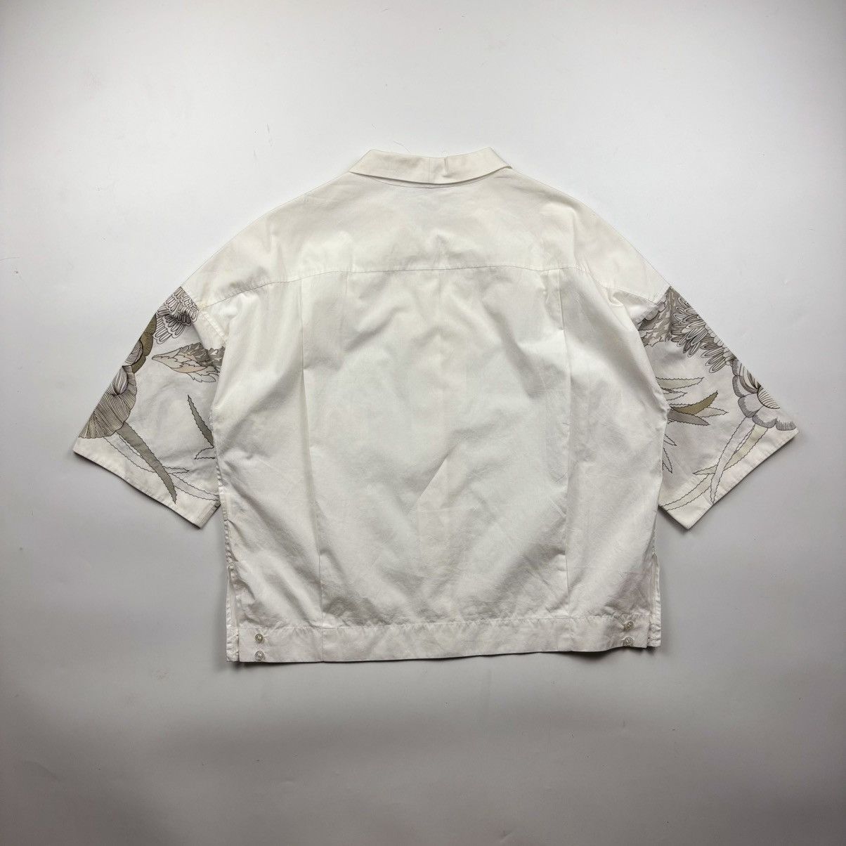 Hermes Hermès Cropped Cotton Shirt Size XS / US 0-2 / IT 36-38 - 2 Thumbnail
