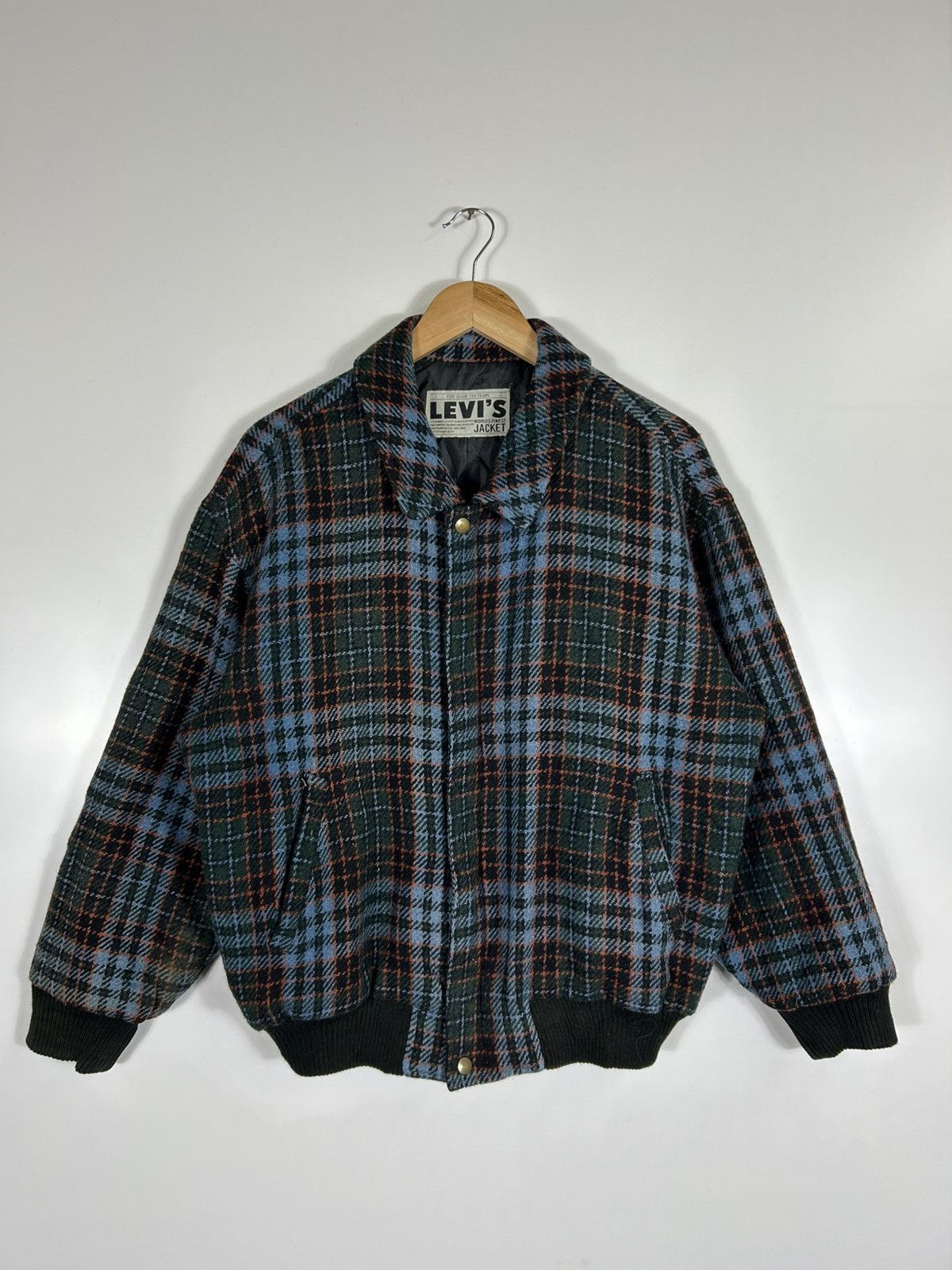 Levi's Vintage Clothing ⚡️Vintage Levi’s Tweed Zipper Bomber Jacket Size US M / EU 48-50 / 2 - 1 Thumbnail