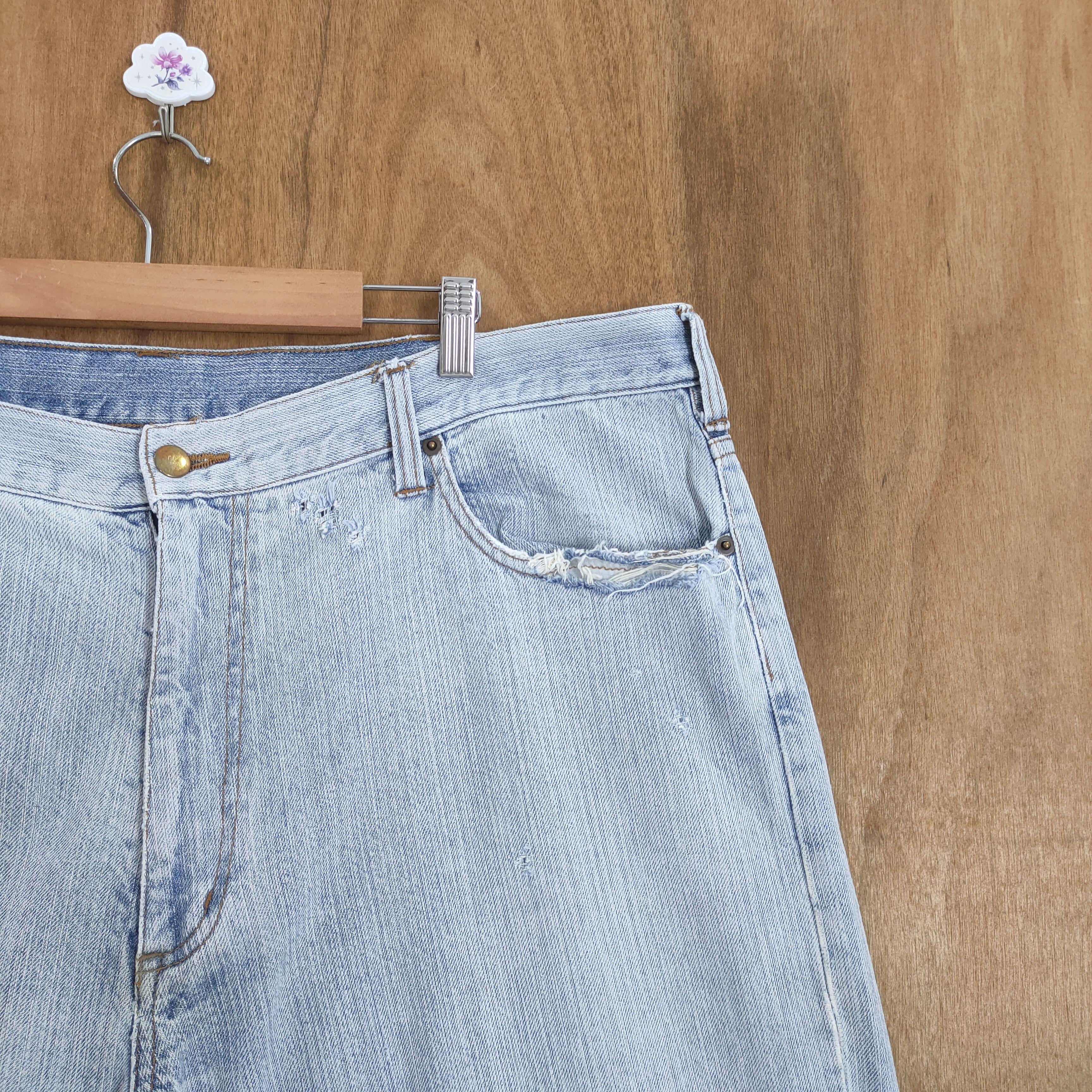 Japanese Brand × Jean VINTAGE CASER FADED DISTRESSED JEANS PANTS Size US 42 / EU 58 - 6 Thumbnail